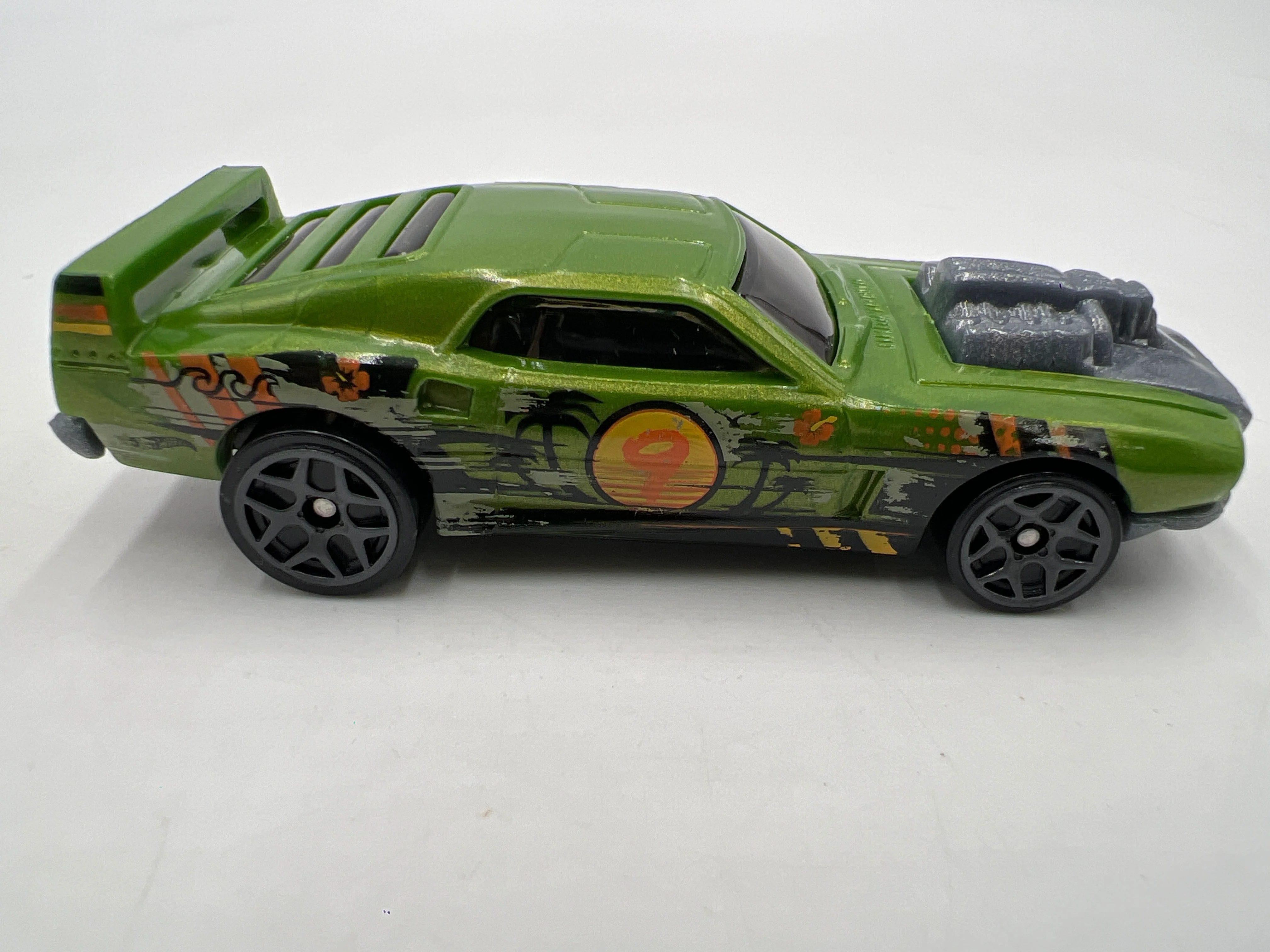 2020 Hot Wheels Mystery Models Series 2 #9 Rivited Green - Image 4