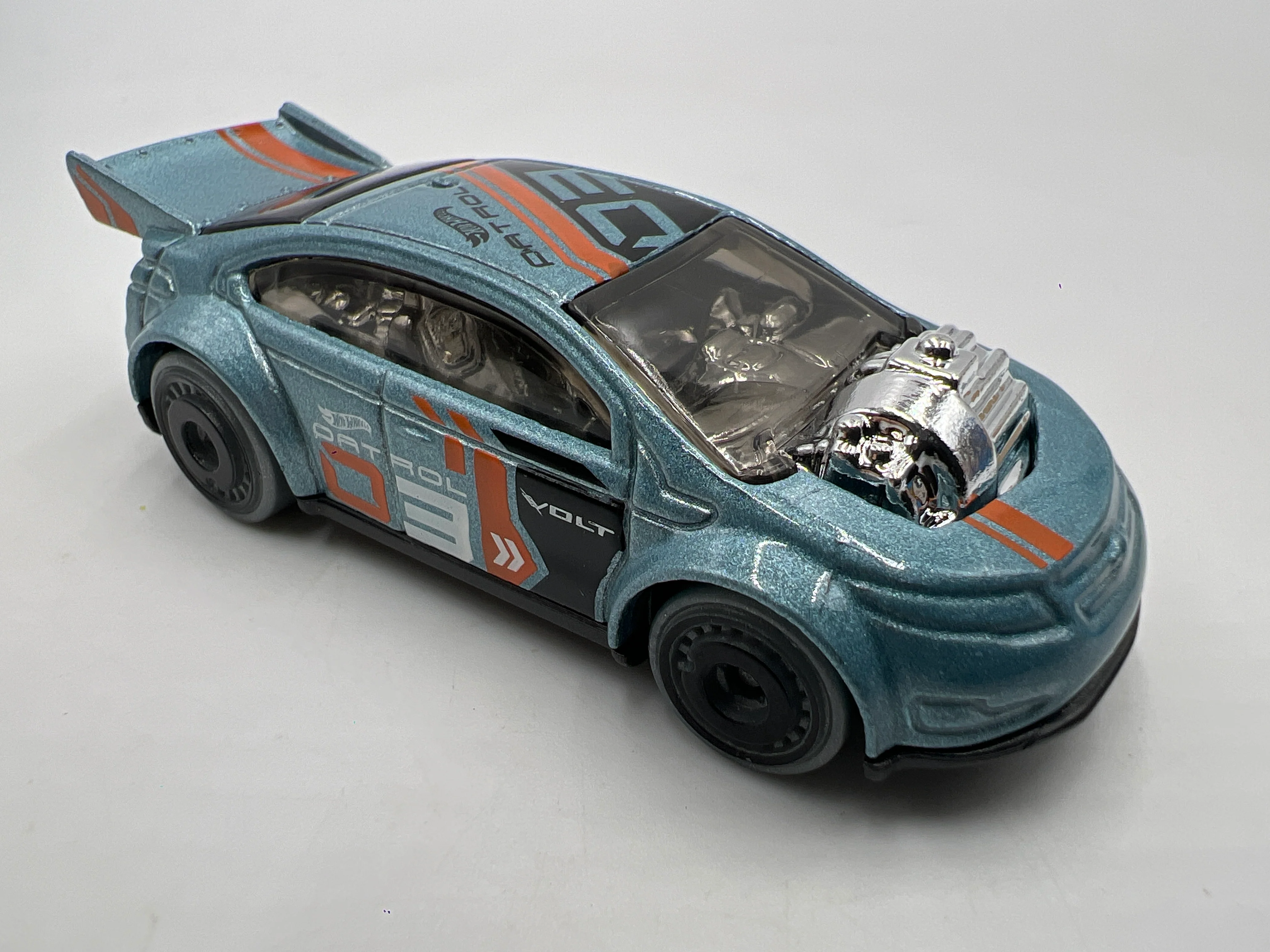 2021 Hot Wheels Mystery Models Series 3 #3 Chase Super Volt Blue - Image 2