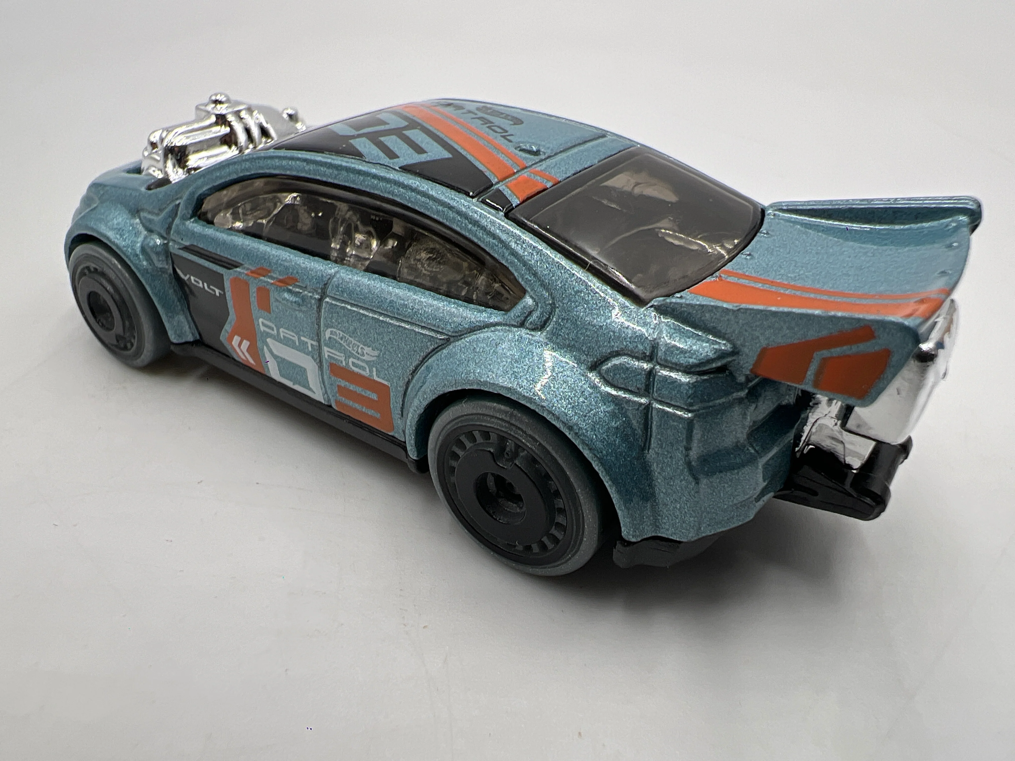 2021 Hot Wheels Mystery Models Series 3 #3 Chase Super Volt Blue - Image 3