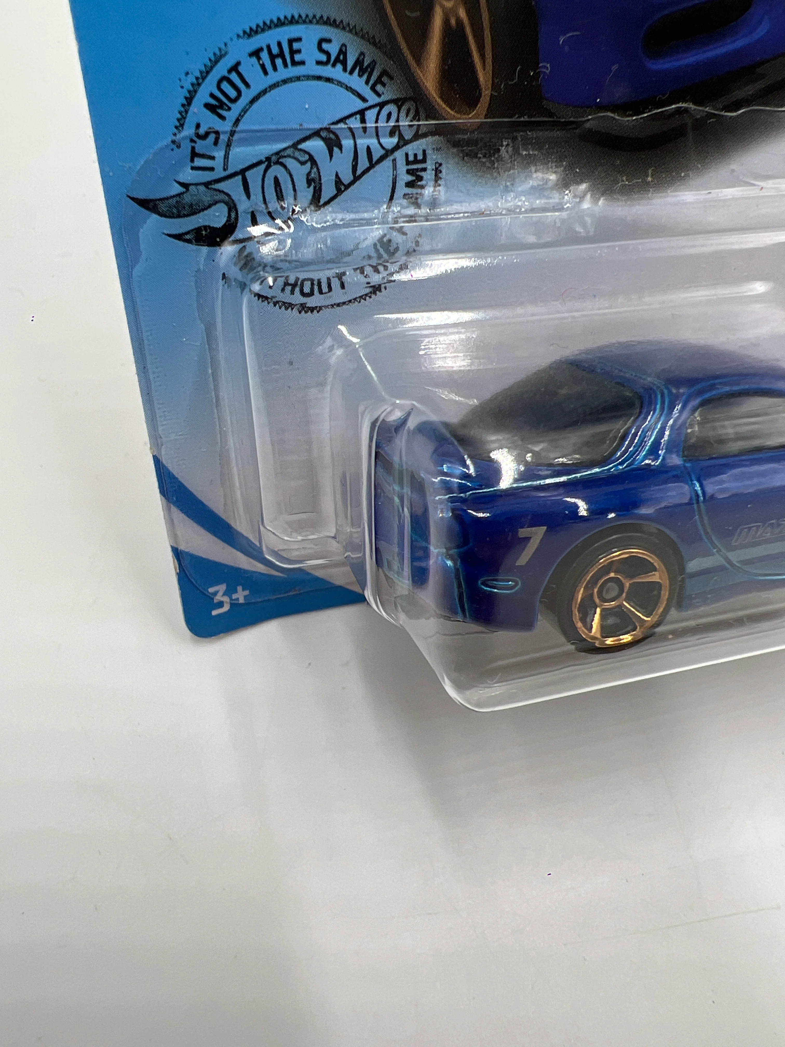2020 Hot Wheels Turbo #43 95 Mazda RX-7 Blue 84A - Image 5