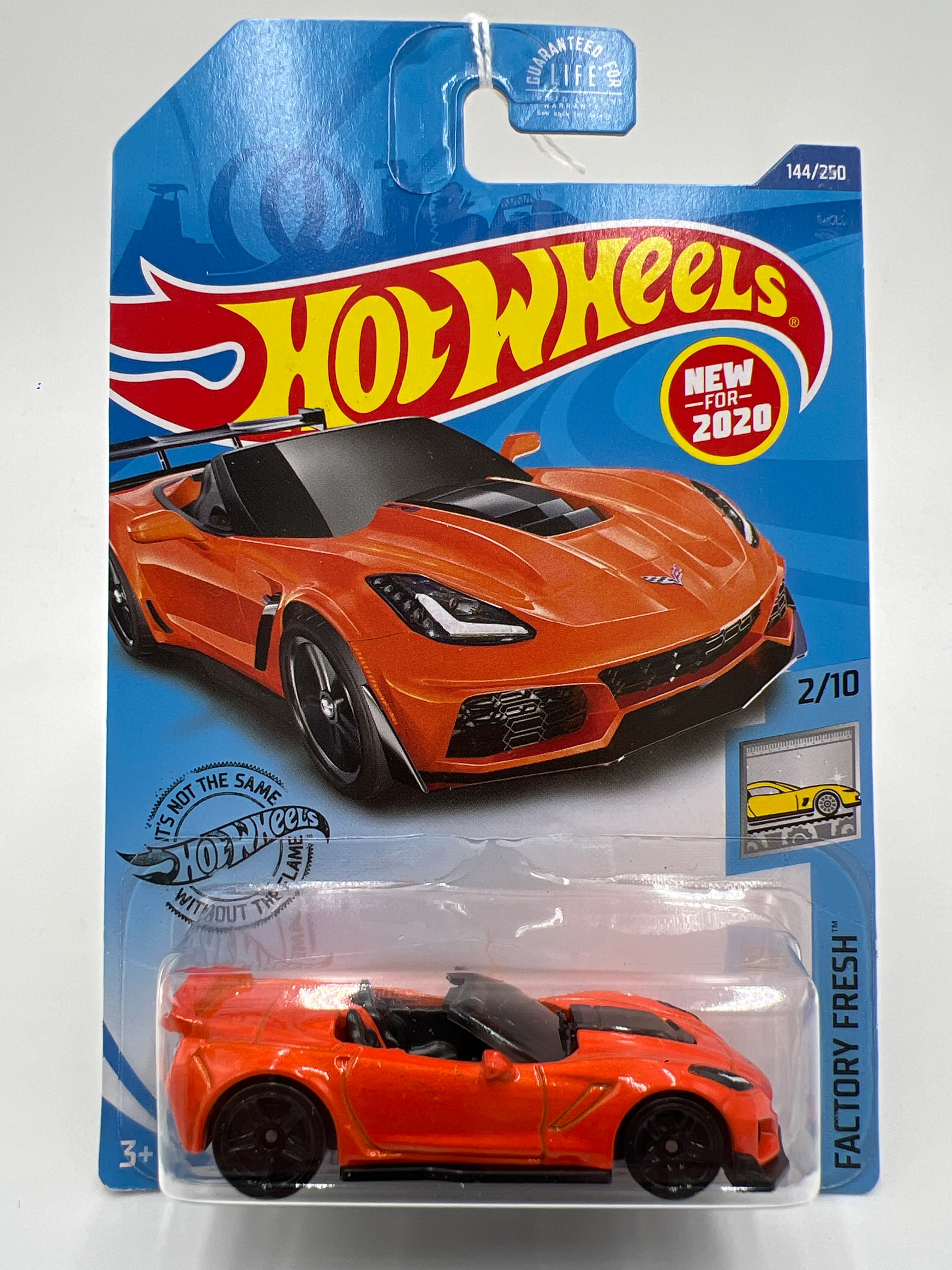 2020 Hot Wheels Factory Fresh #144 19 Corvette ZR1 Convertible Orange 16E - Image 2