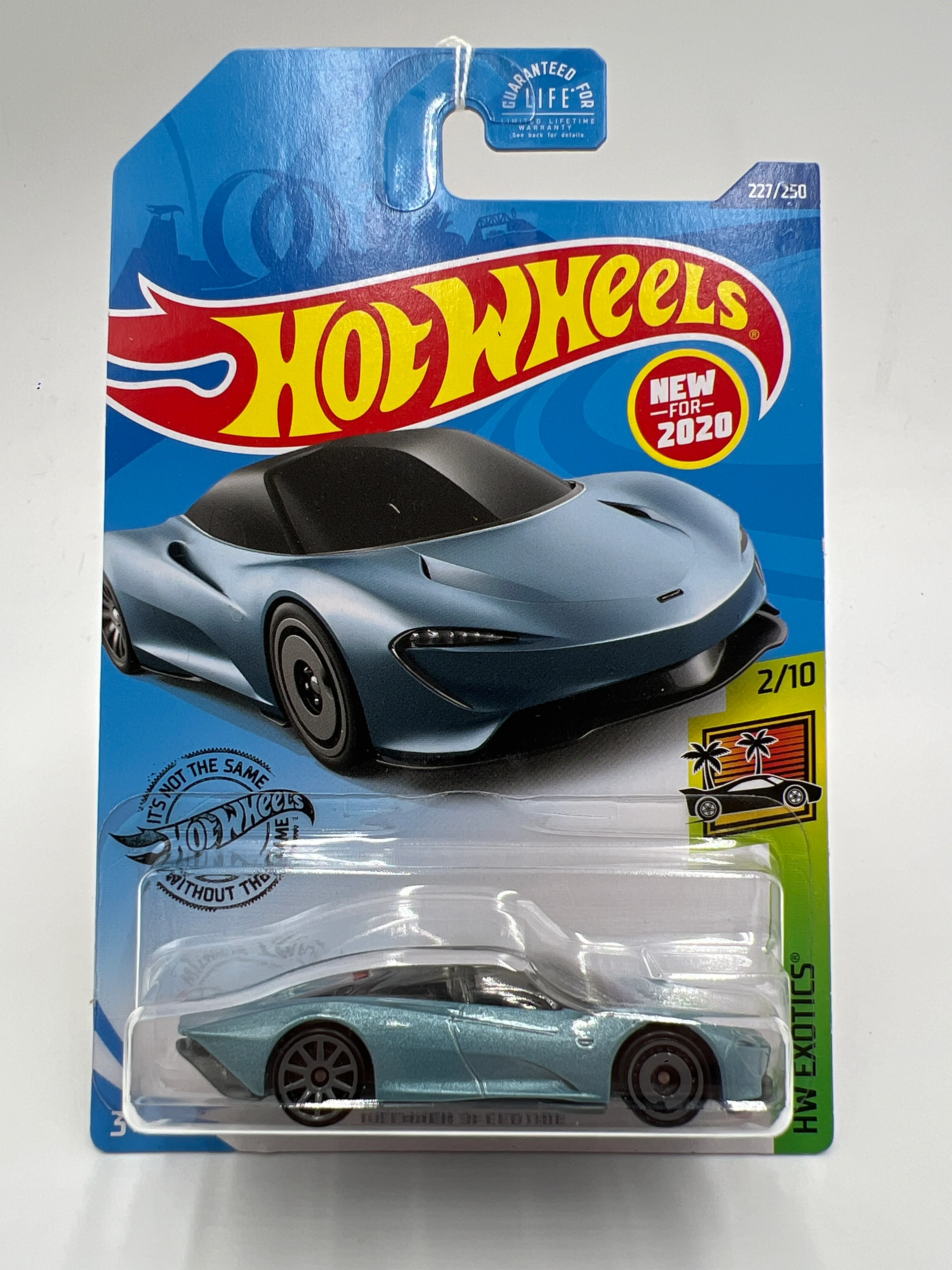2020 Hot Wheels Exotics #227 McLaren Speedtail Light Blue 105C