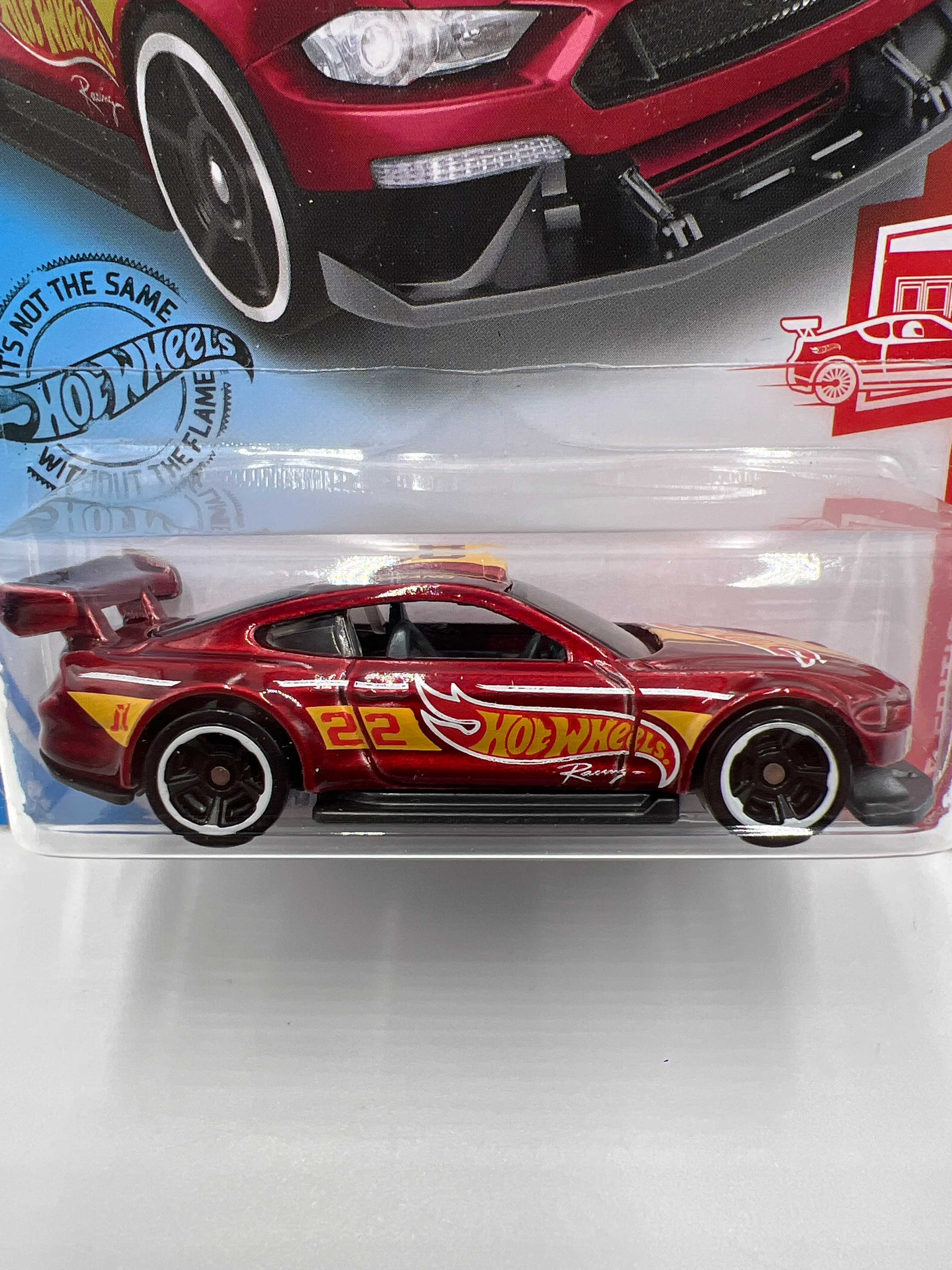 2020 Hot Wheels Target Exclusive Red Edition #222 Custom 18 Ford Mustang GT Red 146C - Image 2