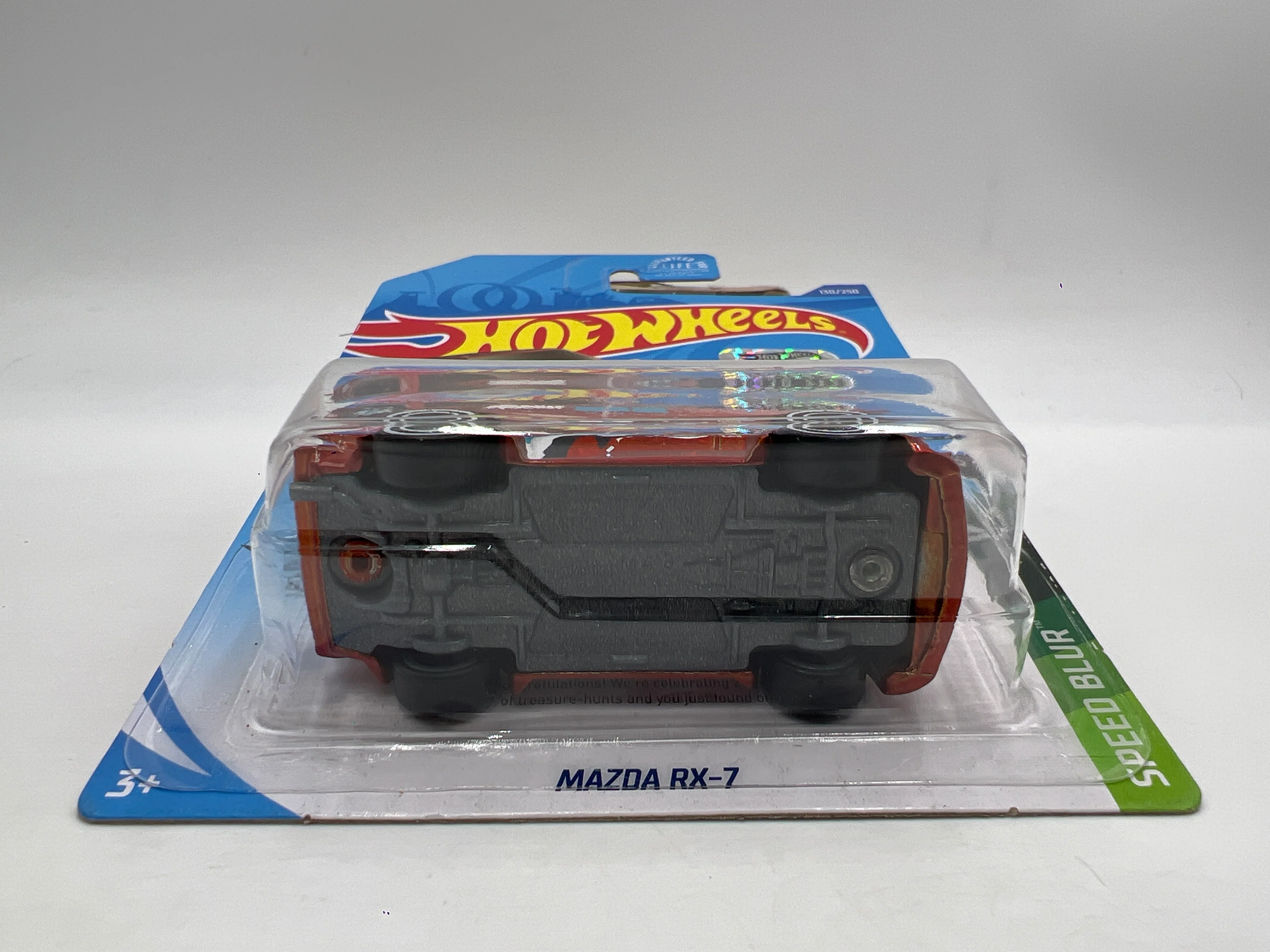 2020 Hot Wheels Factory Sealed Super Treasure Hunt #130 Mazda RX-7 Orange W/Protector - Image 5
