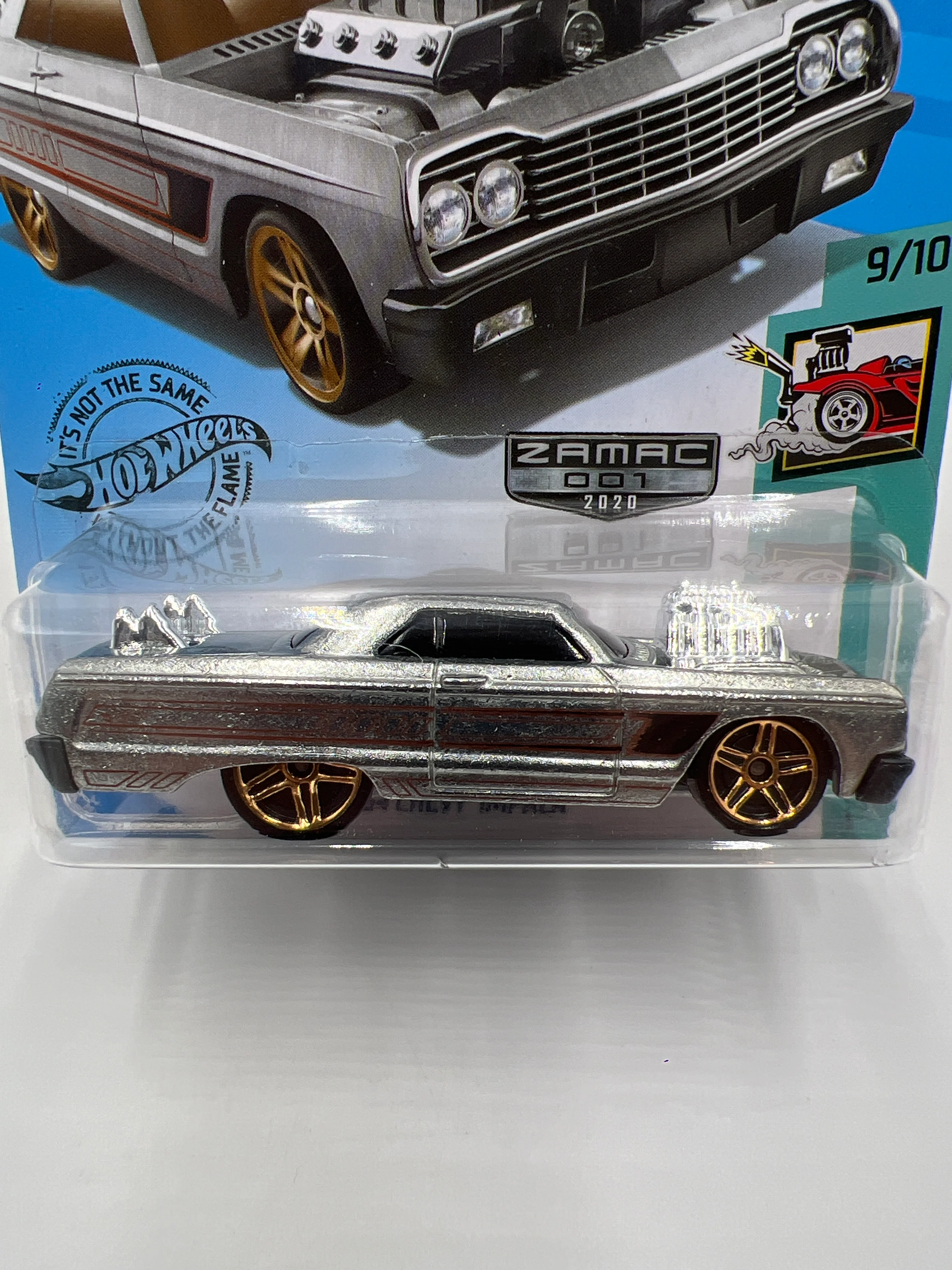 2020 Hot Wheels Walmart Exclusive Zamac 1 #58 64 Chevy Impala Tooned 145H - Image 2