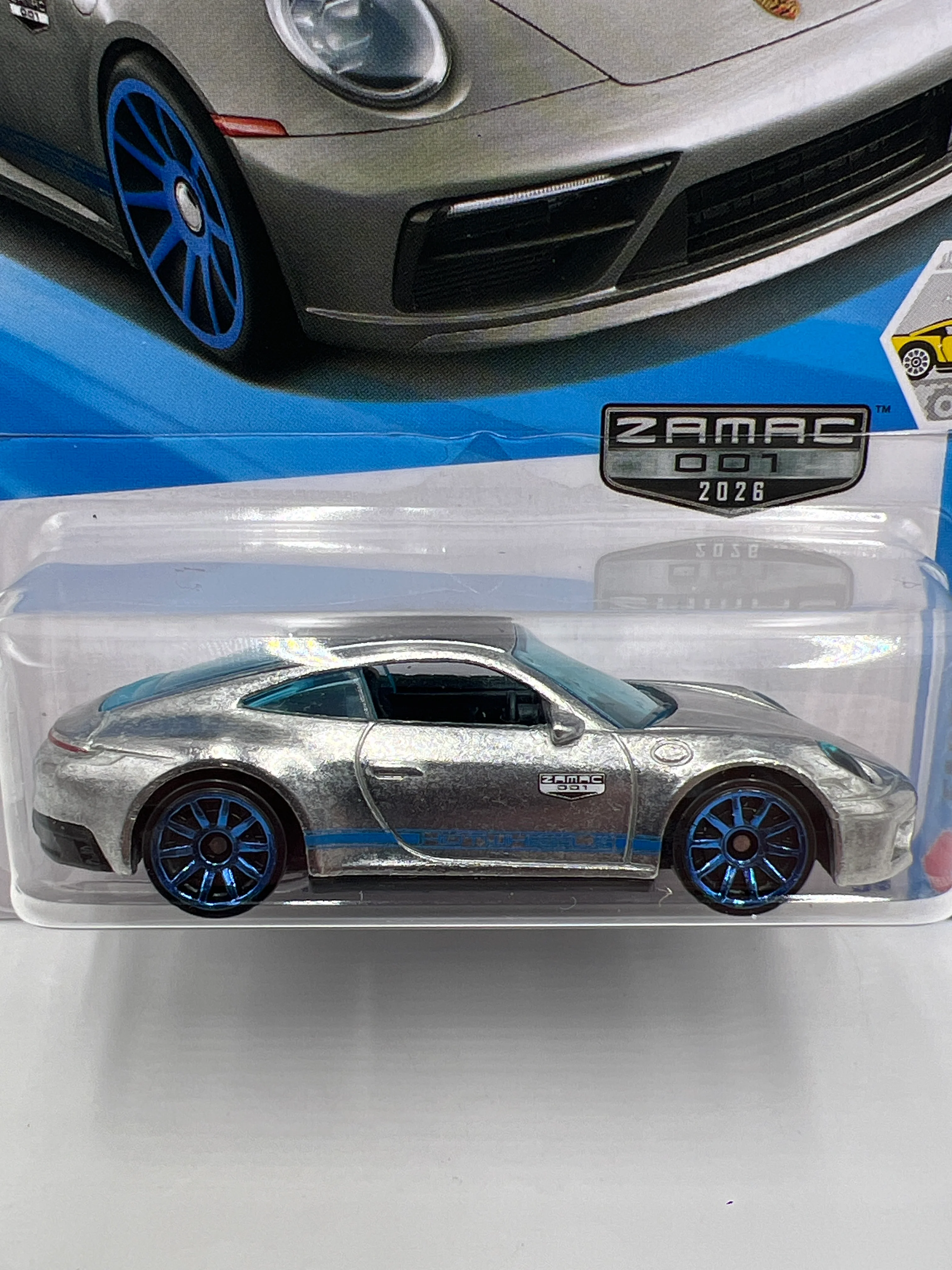 2026 Hot Wheels Walmart Exclusive Zamac 1 #15 Porsche 911 Carrera T 144E - Image 2
