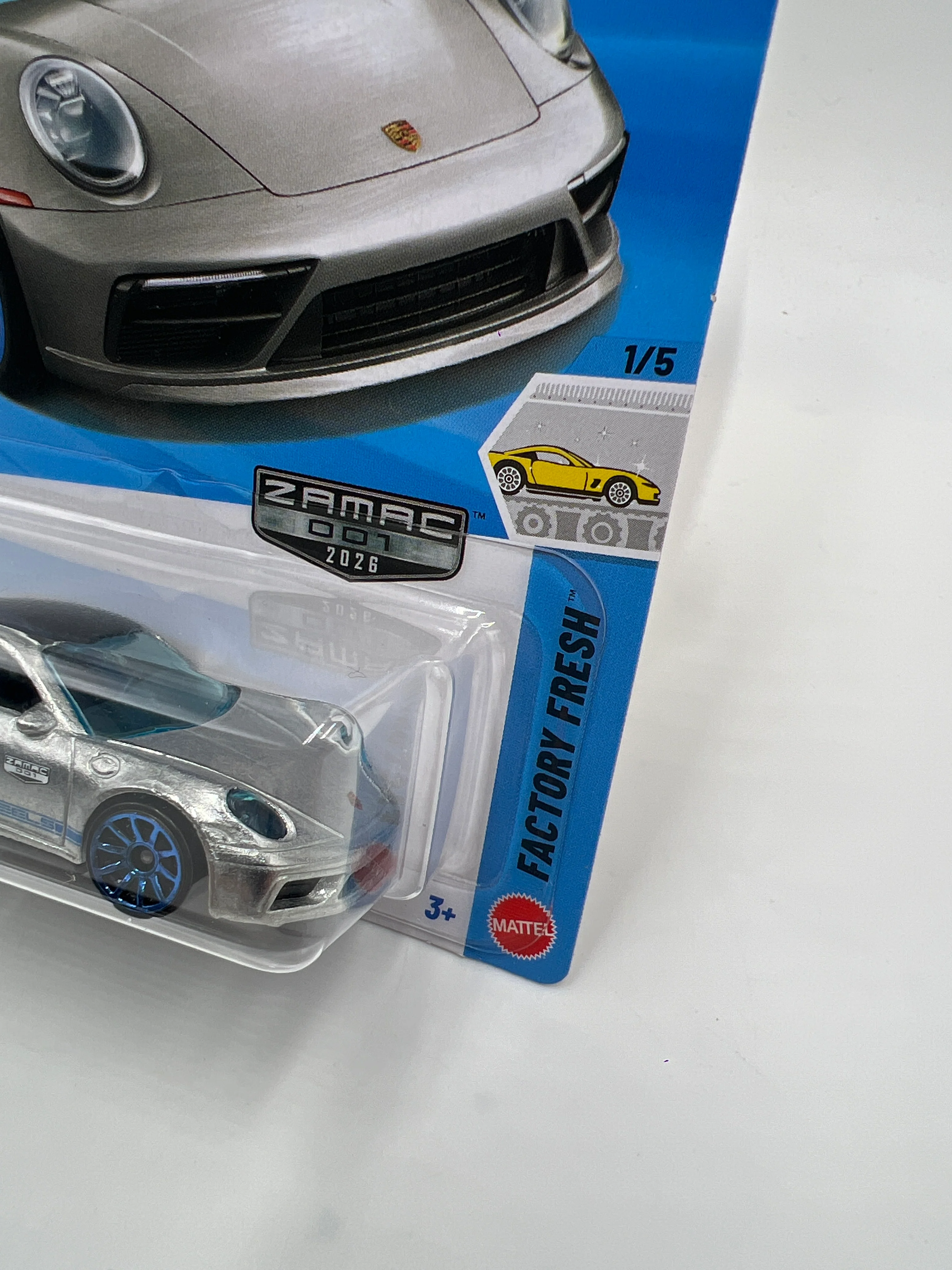 2026 Hot Wheels Walmart Exclusive Zamac 1 #15 Porsche 911 Carrera T 144E - Image 3