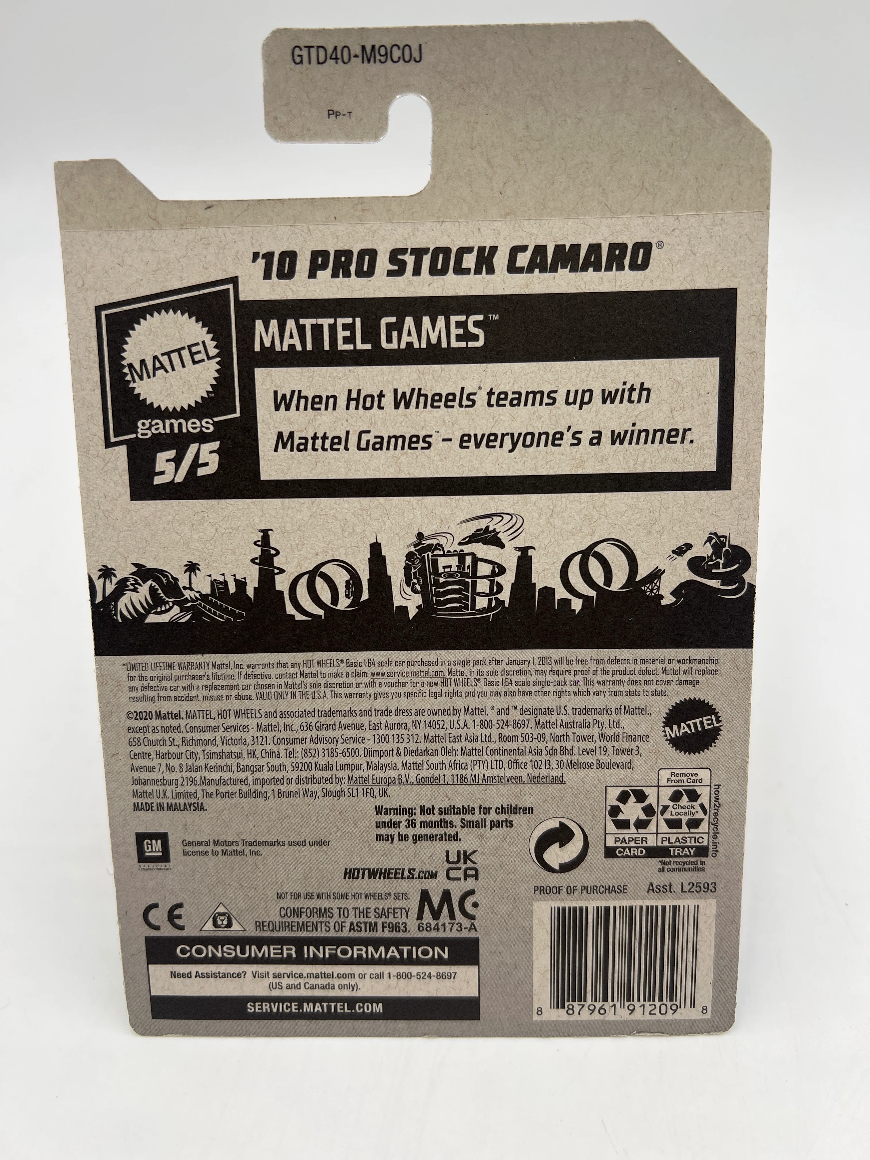 Hot Wheels #149 Kroger Exclusive 10 Pro Stock Camaro Rare Pictionary Sketch Card - Image 6