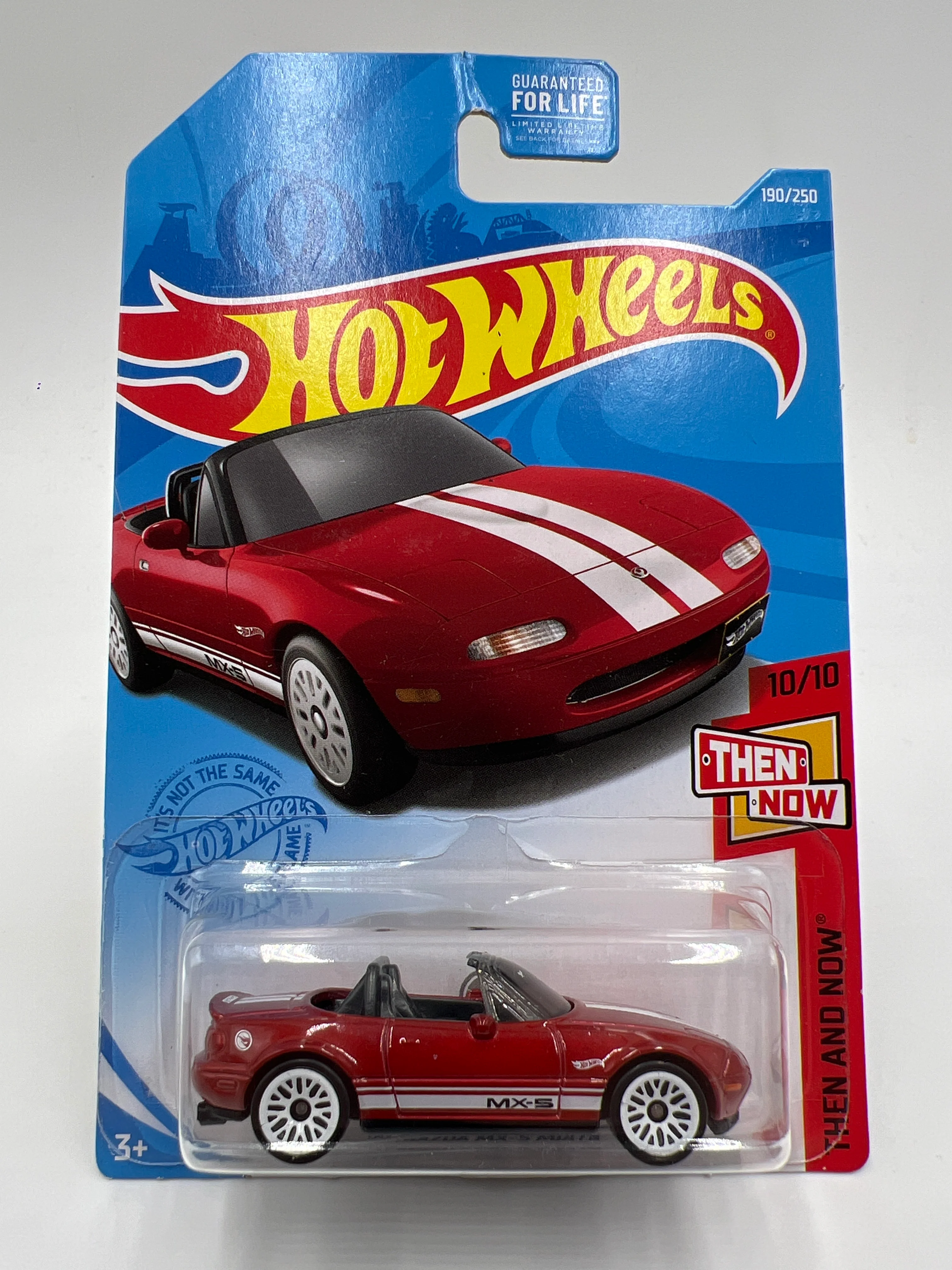 2021 Hot Wheels Treasure Hunt Then And Now #190 91 Mazda MX-5 Miata Red Bad J-Hook 277C - Image 2