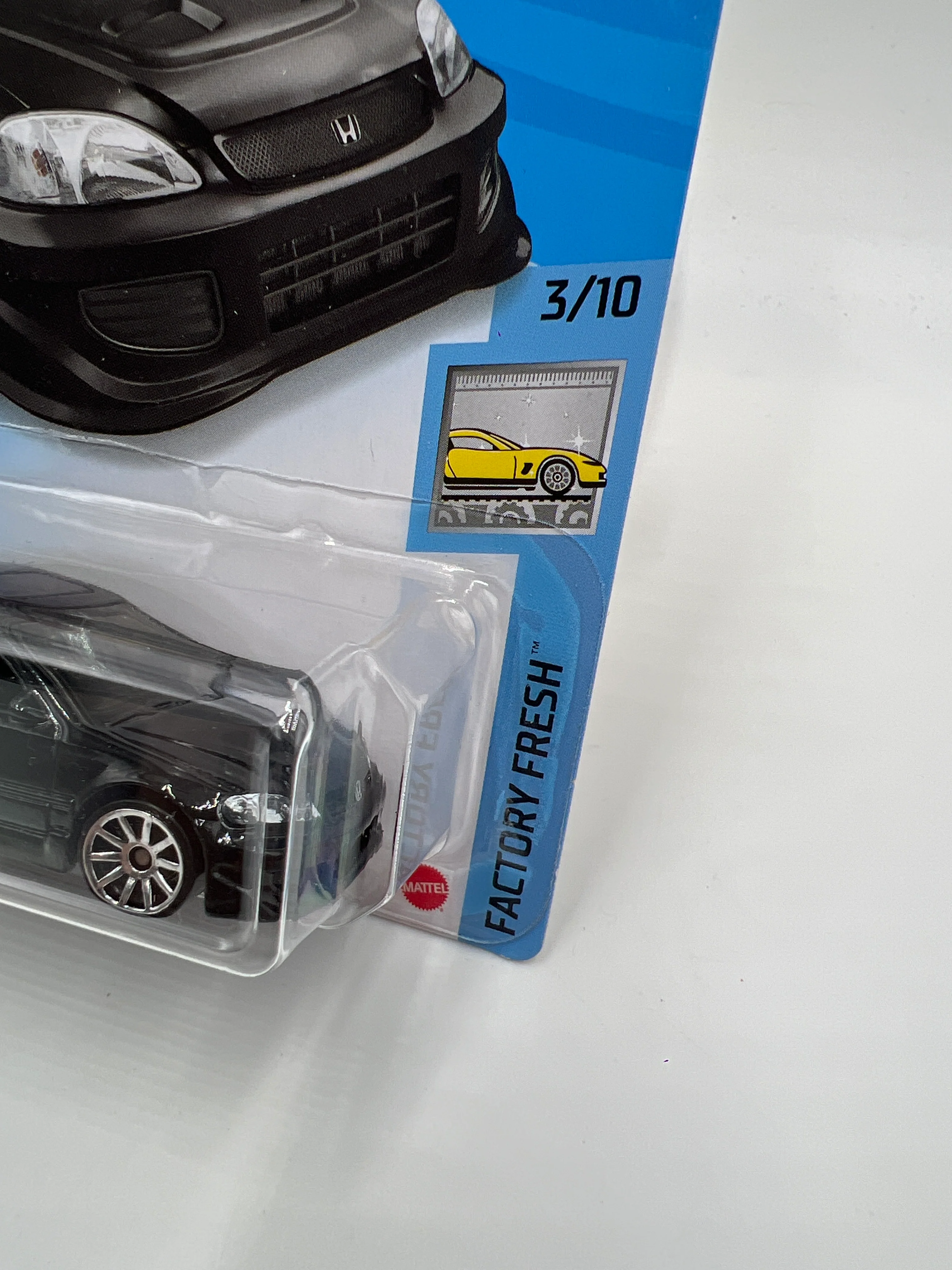 2021 Hot Wheels Factory Fresh #63 Honda Civic Si Black - Image 3