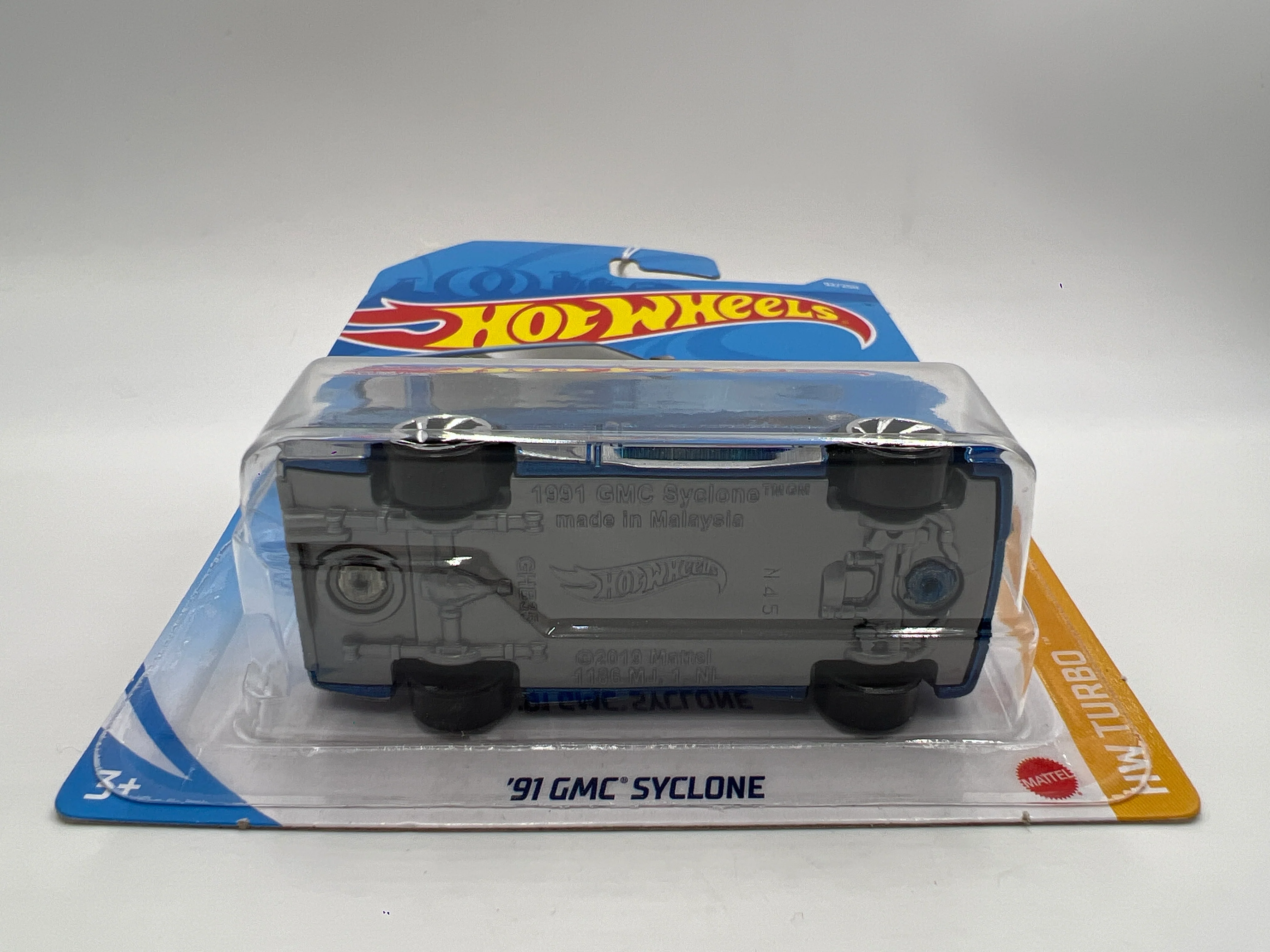 2021 Hot Wheels Turbo #92 91 GMC Syclone Blue 42D - Image 5