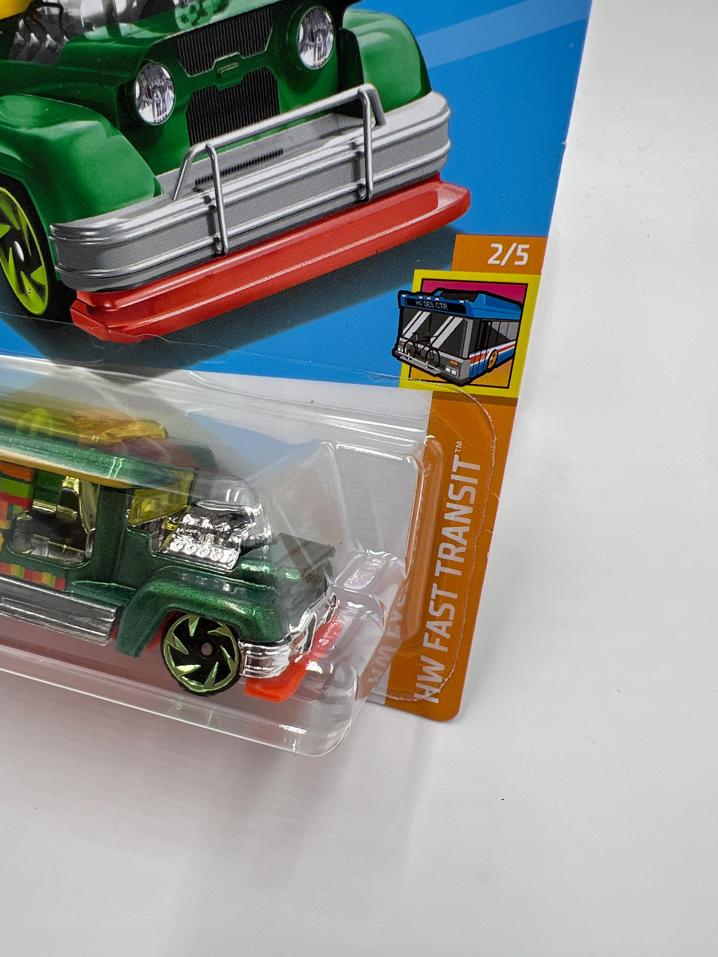 2024 Hot Wheels Fast Transit #30 Road Bandit Green VV2 - Image 3