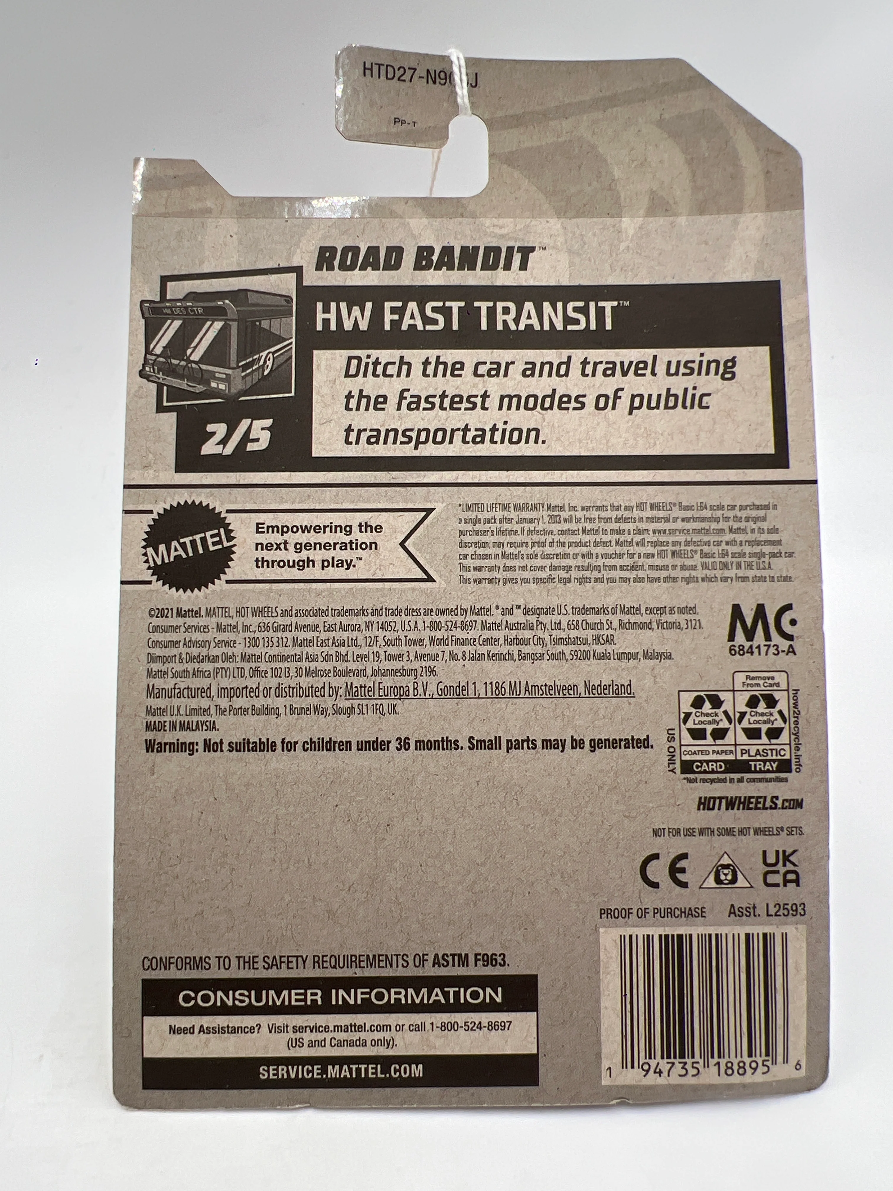 2024 Hot Wheels Fast Transit #30 Road Bandit Green VV2 - Image 6