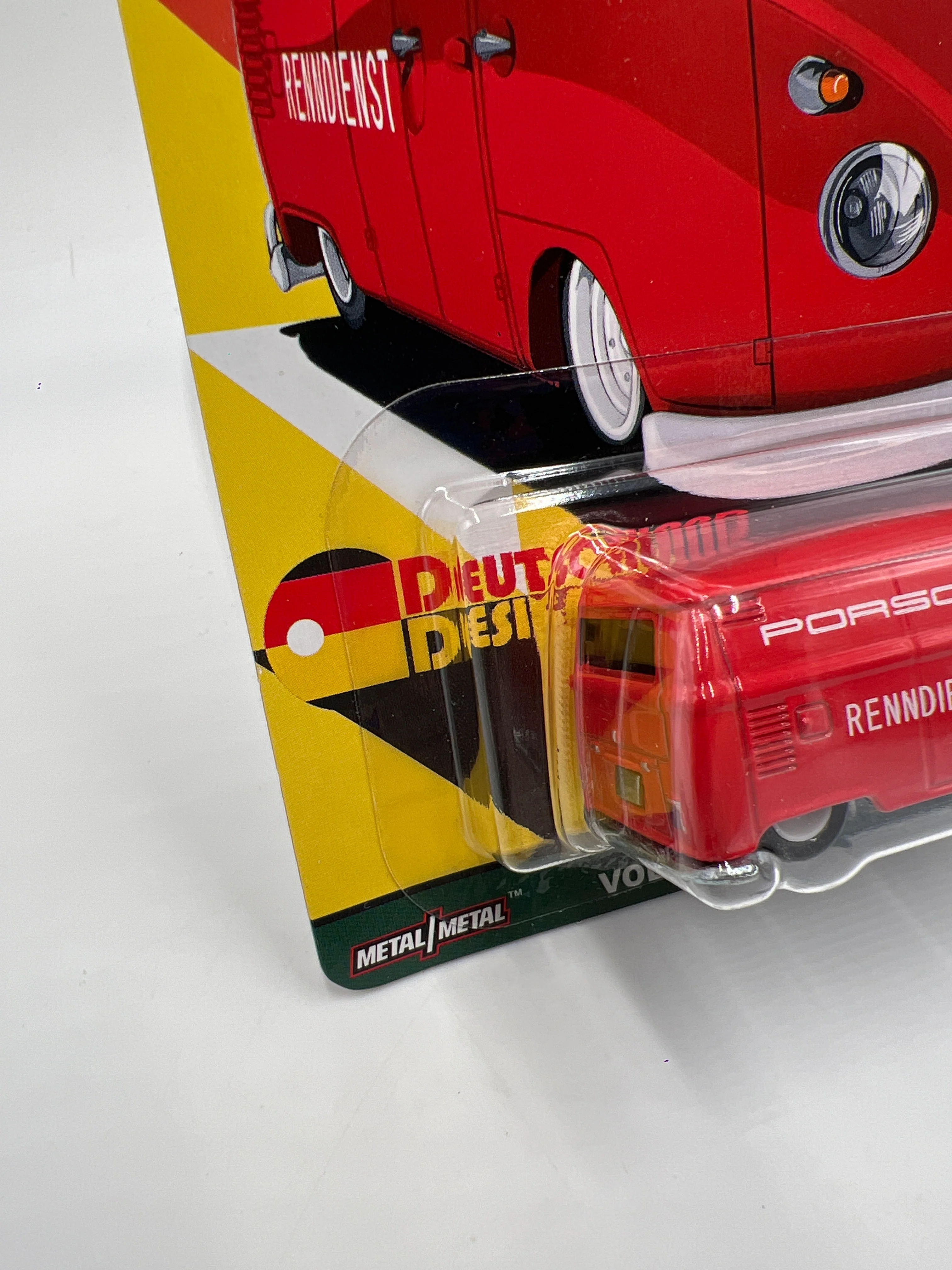 Hot Wheels Premium Deutschland Design #2 Volkswagen T1 Panel Bus Red 258A - Image 4