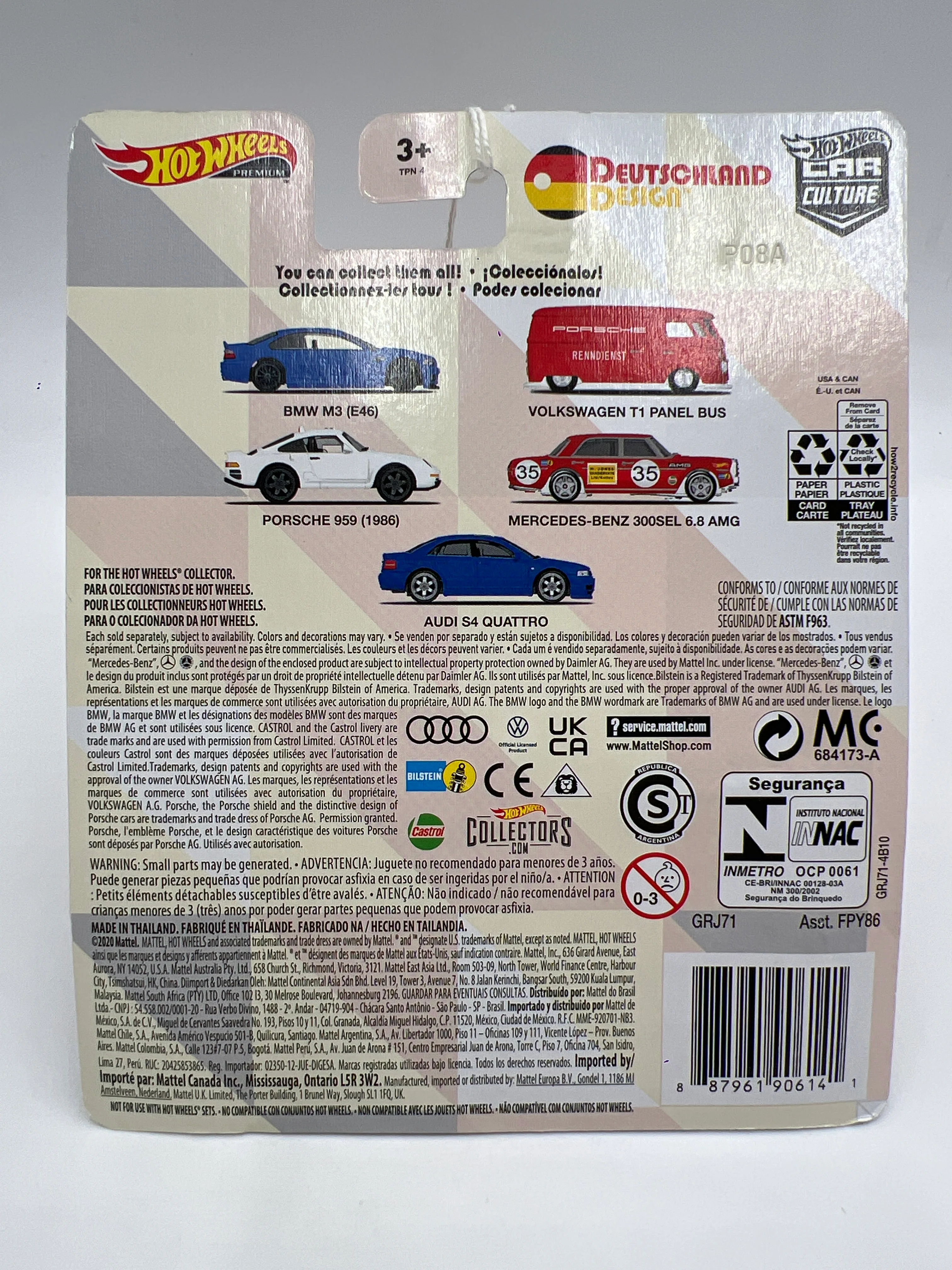 Hot Wheels Premium Deutschland Design #2 Volkswagen T1 Panel Bus Red 258A - Image 5
