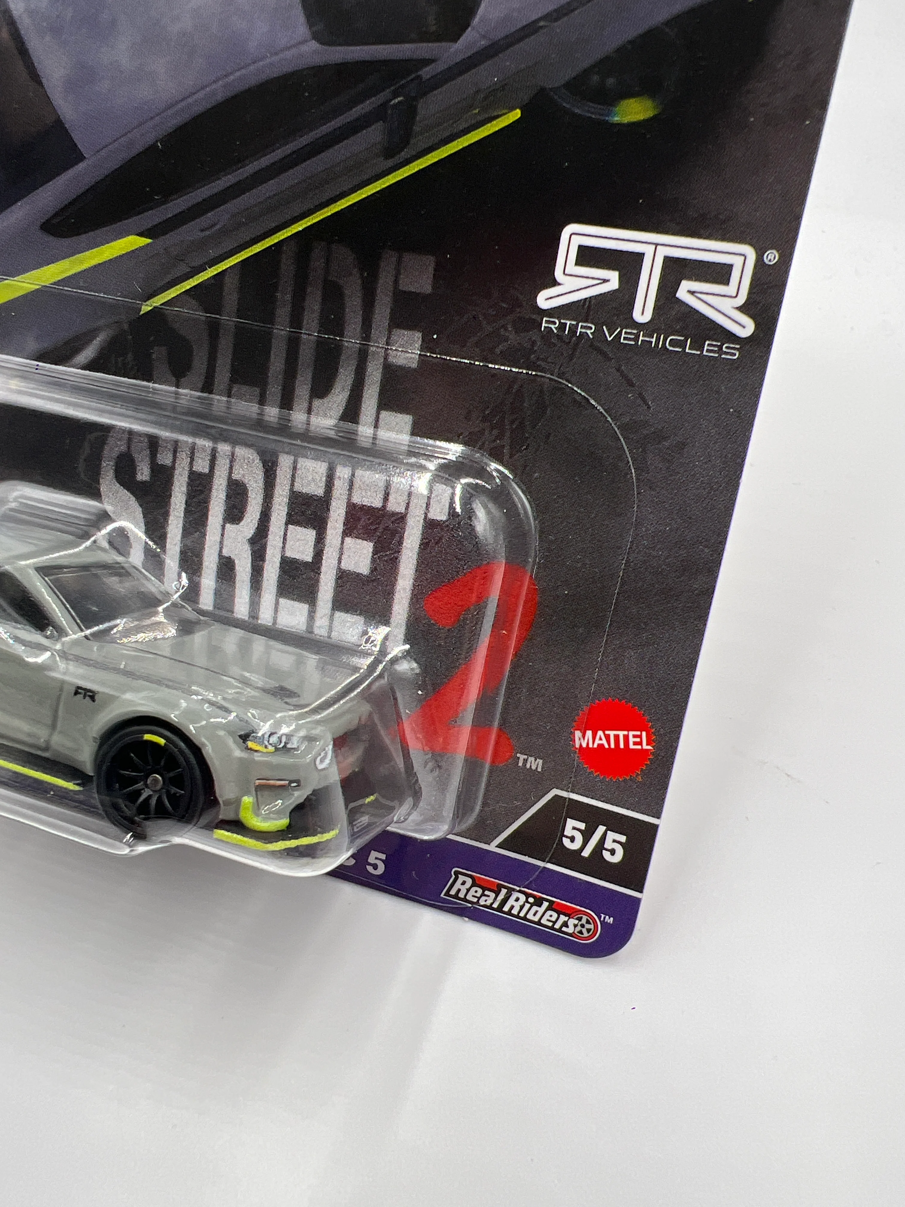 2024 Hot Wheels Car Culture Slide Street 2 #5 2018 Ford Mustang RTR Spec 5 Gray 242E - Image 3