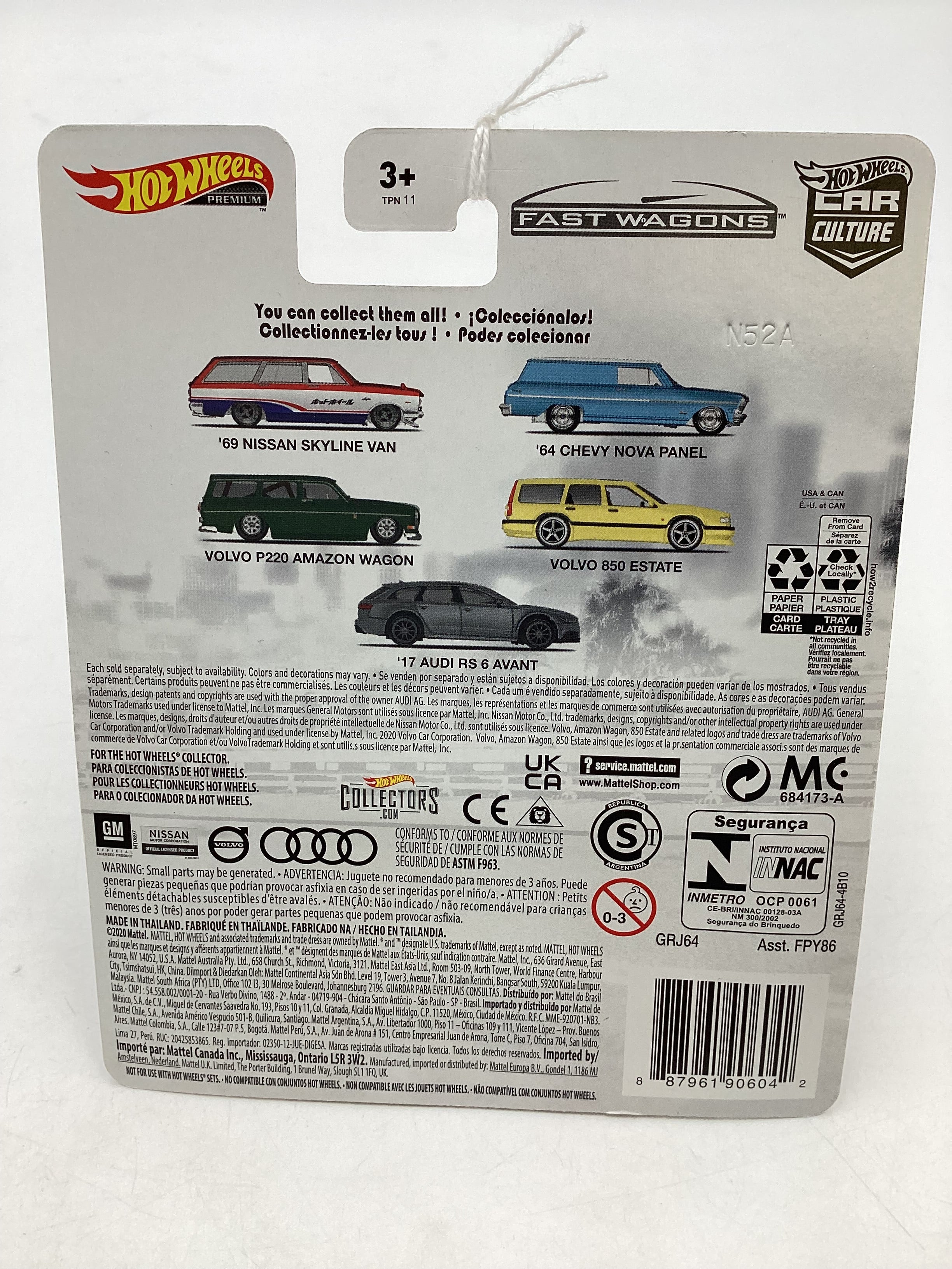 2021 Hot wheels Fast wagons 3/5 Volvo P220 Amazon Wagon 246J - Image 7