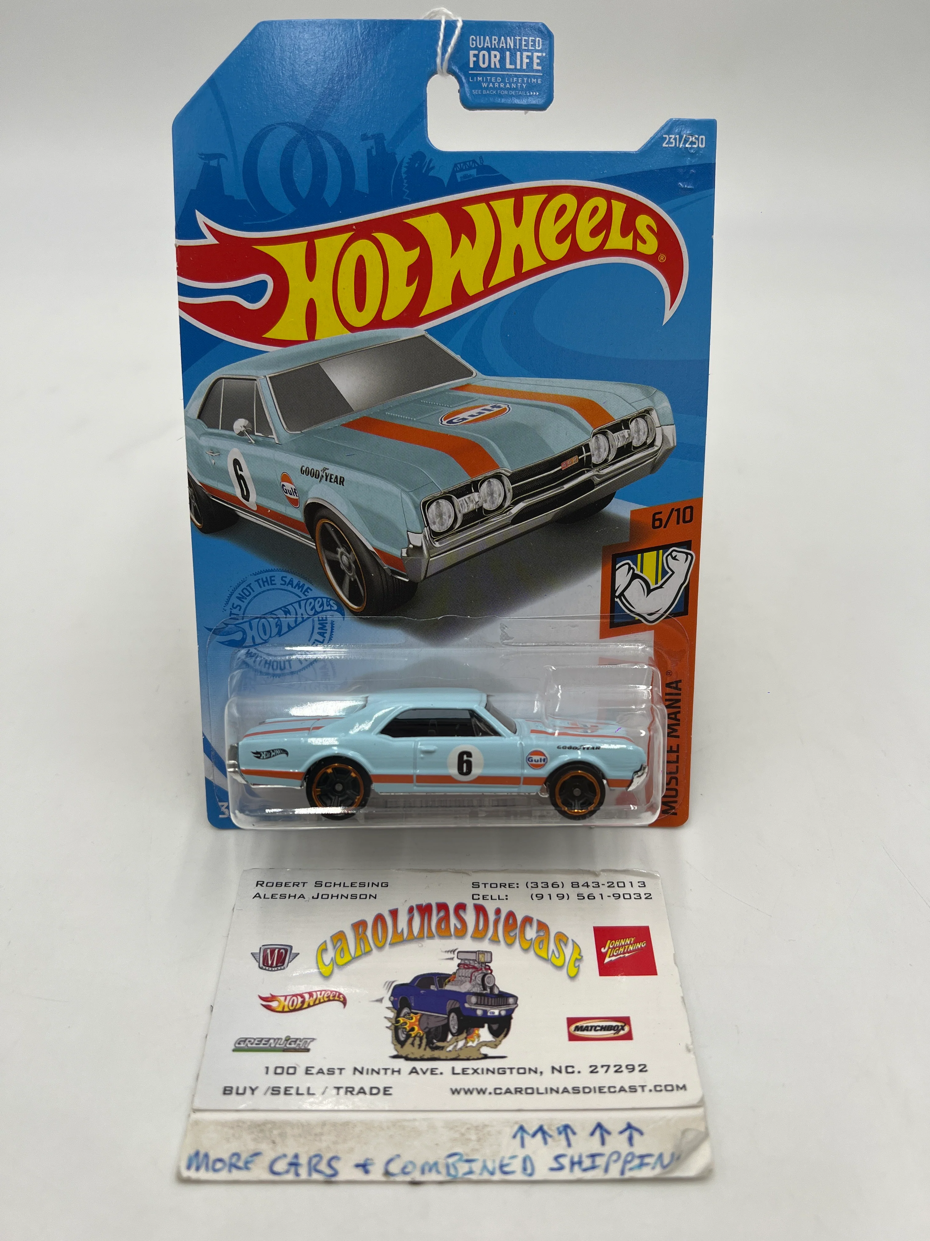2021 Hot Wheels Muscle Mania #231 67 Oldsmobile 442 Gulf Blue 50D