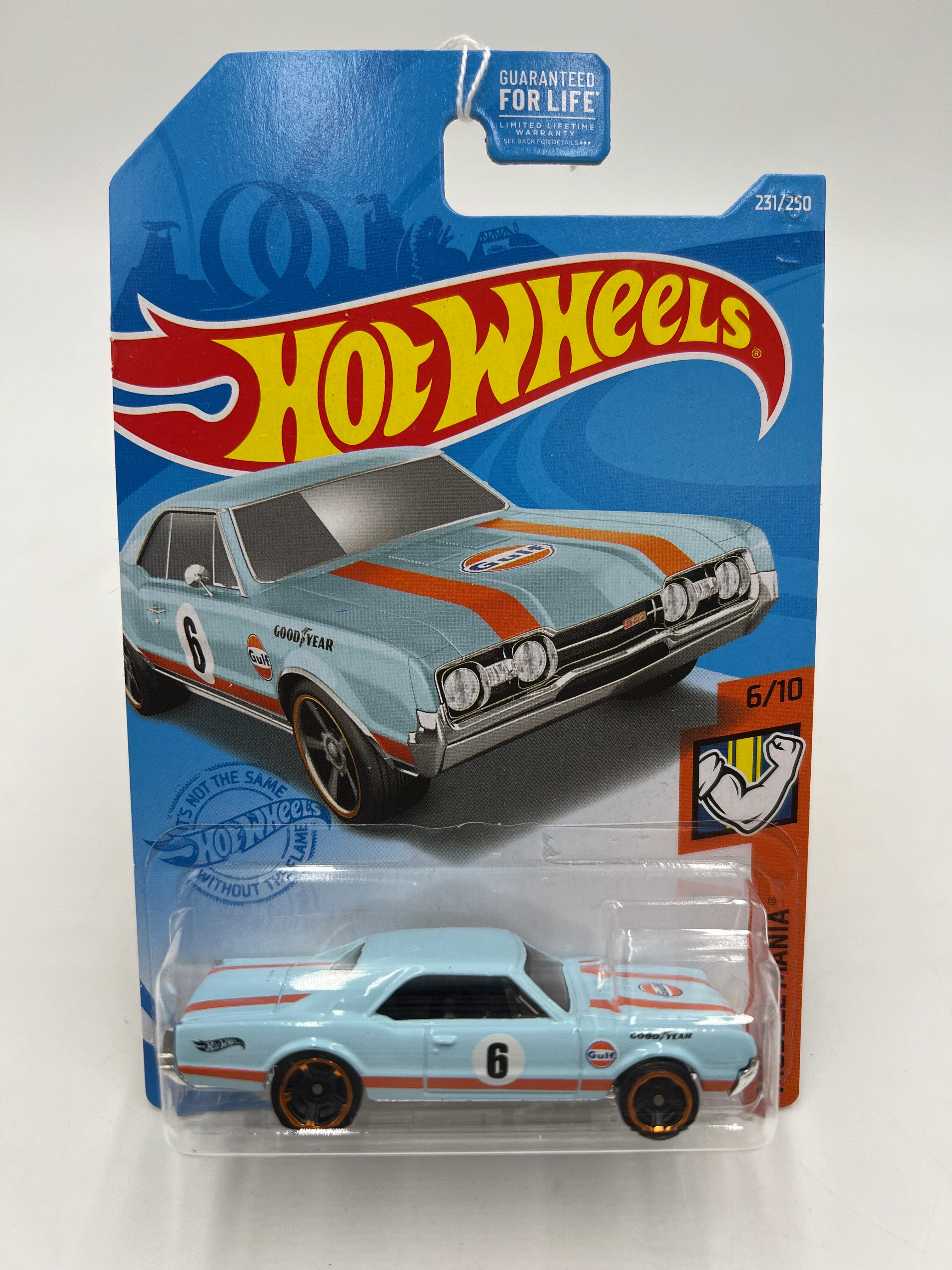 2021 Hot Wheels Muscle Mania #231 67 Oldsmobile 442 Gulf Blue 50D - Image 2