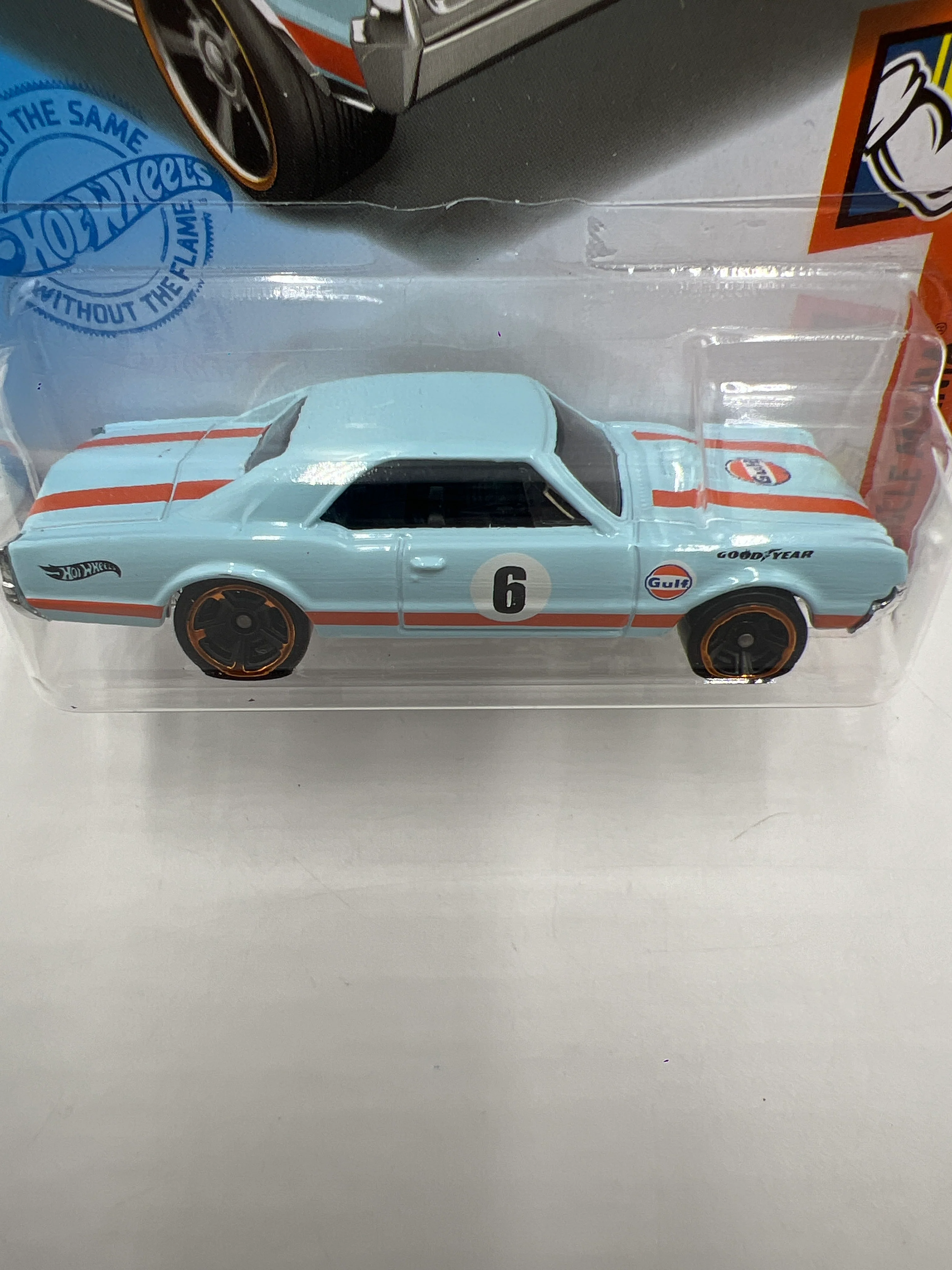 2021 Hot Wheels Muscle Mania #231 67 Oldsmobile 442 Gulf Blue 50D - Image 3