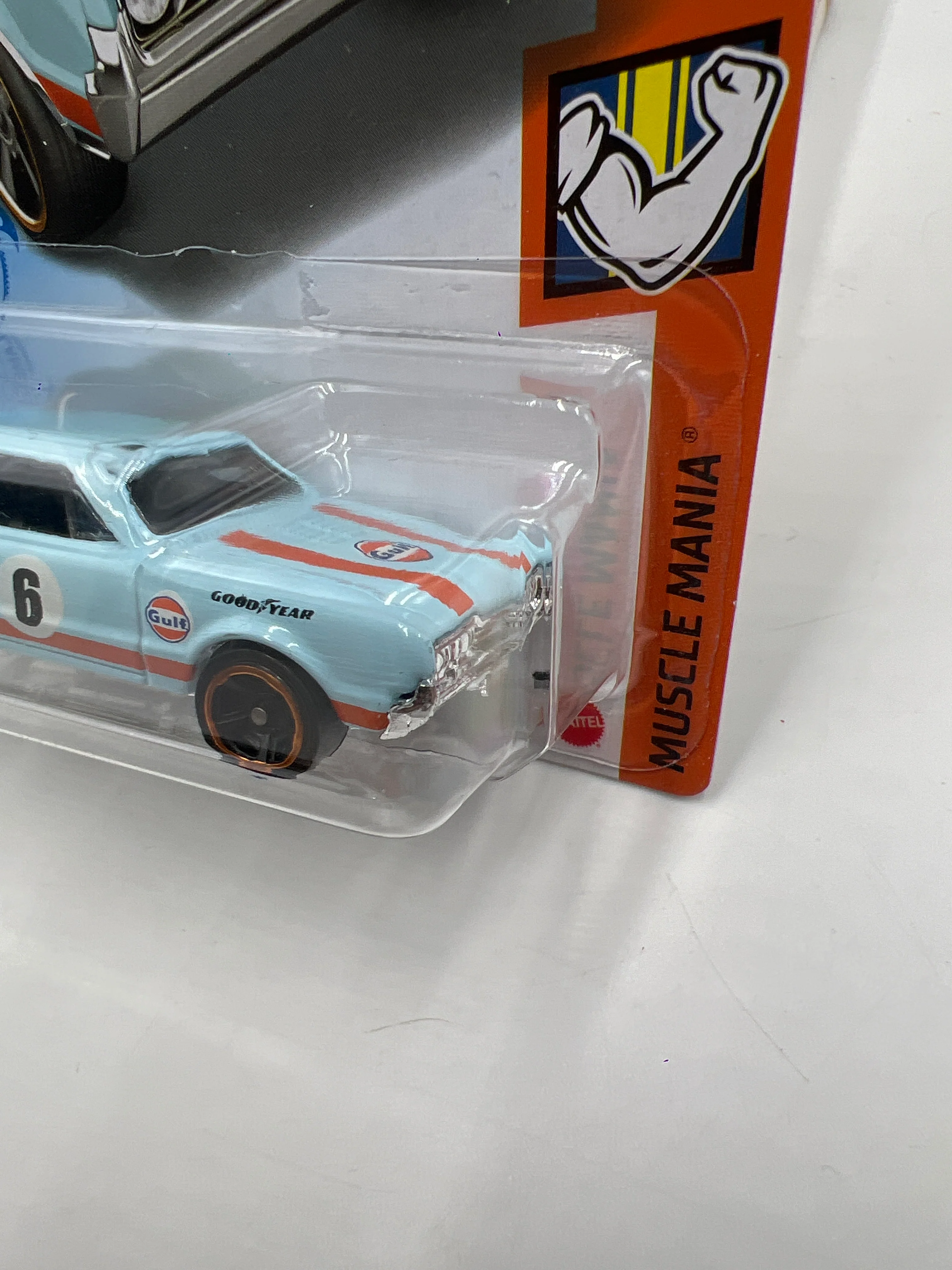 2021 Hot Wheels Muscle Mania #231 67 Oldsmobile 442 Gulf Blue 50D - Image 4