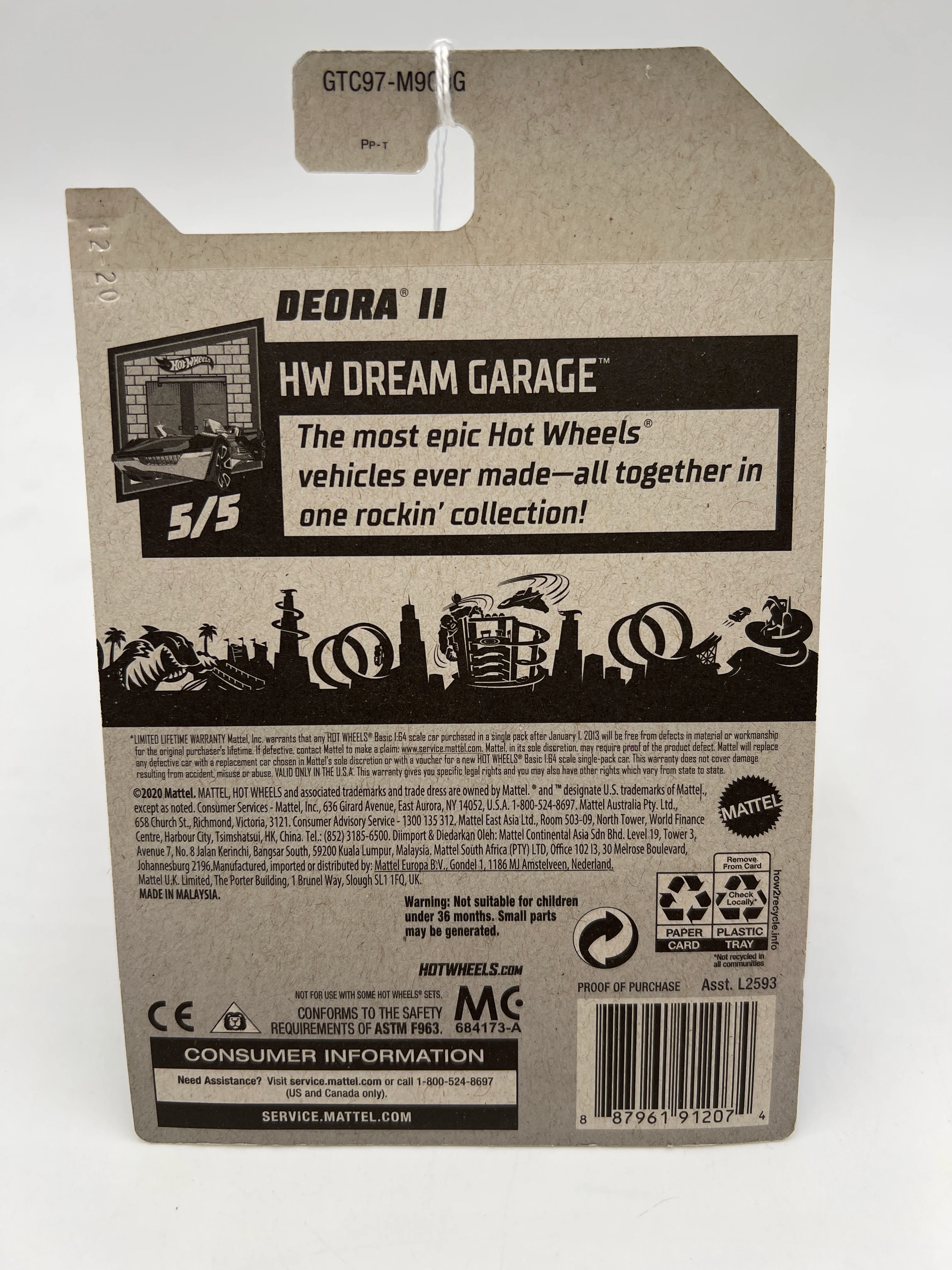 2021 Hot Wheels G Case Treasure Hunt #144 Deora II Blue 277Q - Image 5