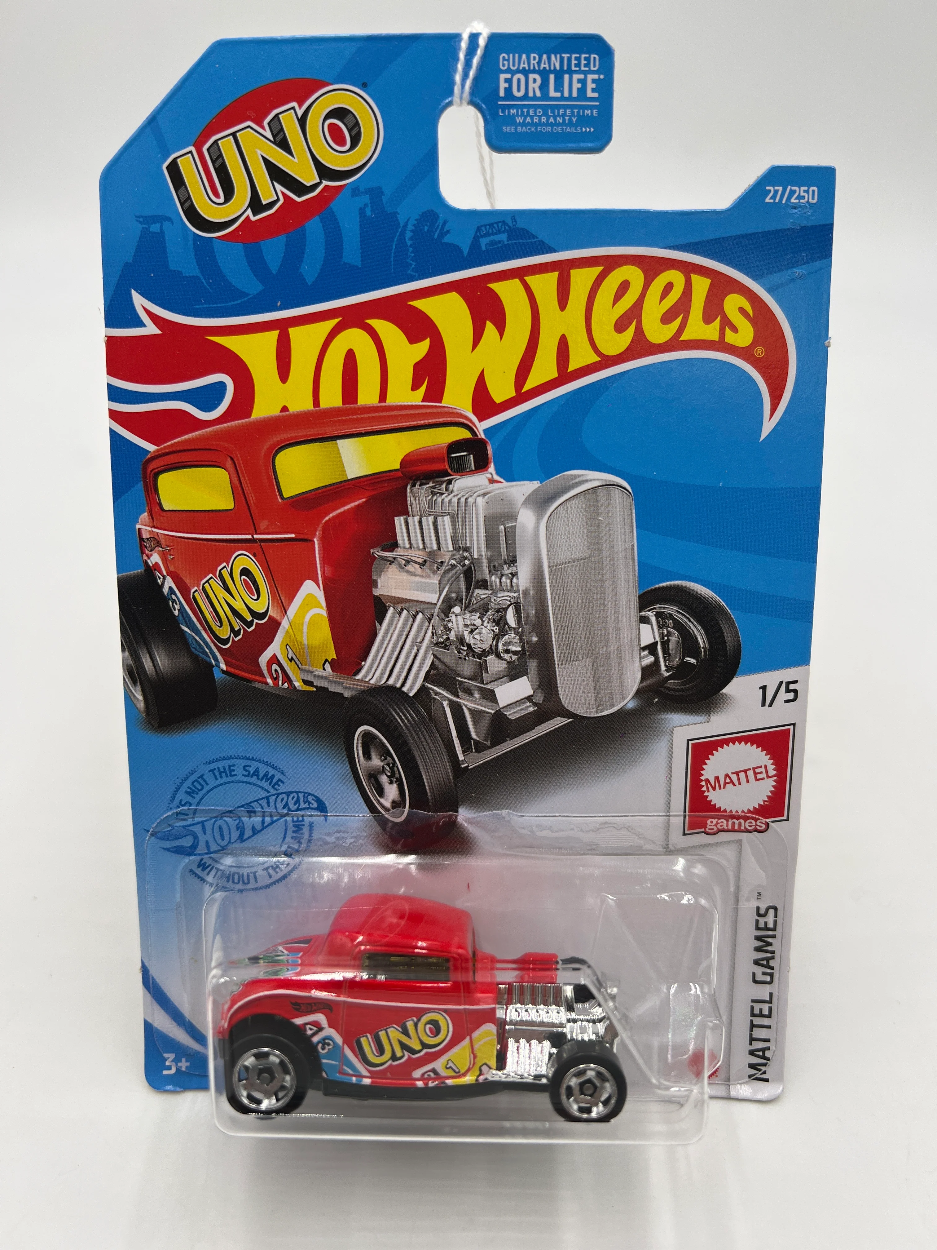 2021 Hot Wheels HW Mattel Games #27 32 Ford Uno Red 35G - Image 2