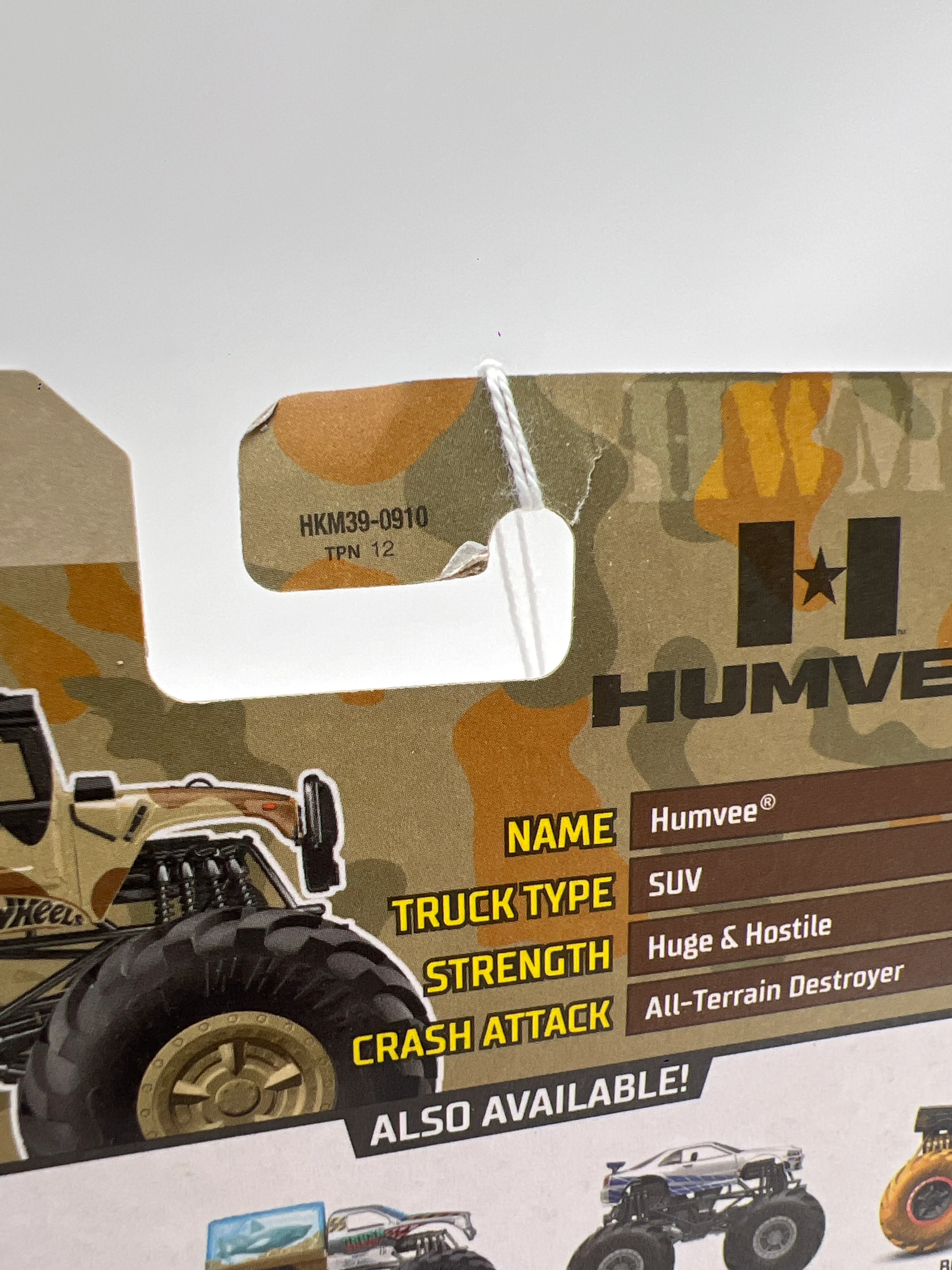 2023 Hot Wheels Monster Trucks Crash Legends #4 Humvee 130H - Image 7