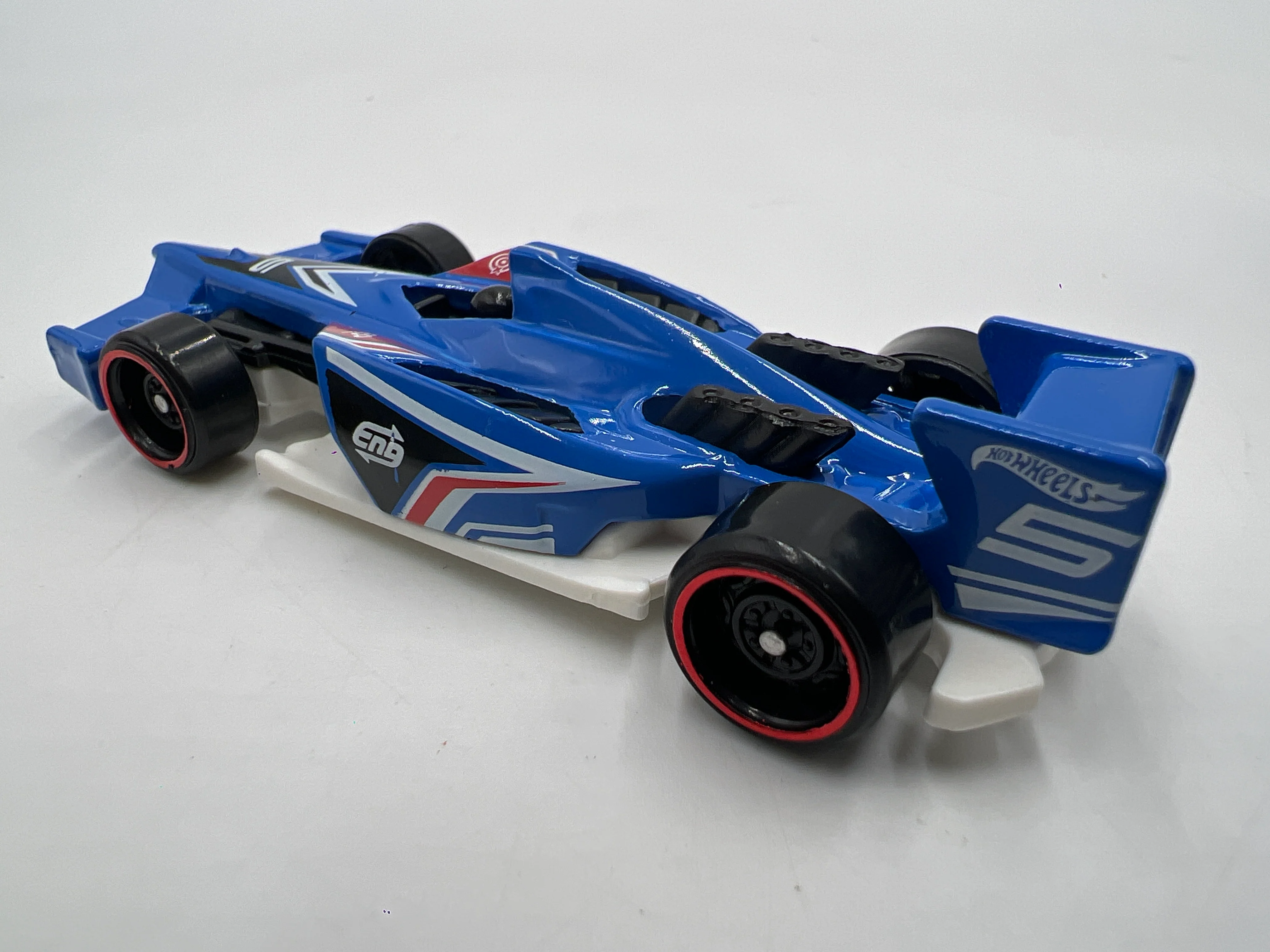 2021 Hot Wheels Mystery Models Series 2 #5 Winning Formula Blue - Image 3