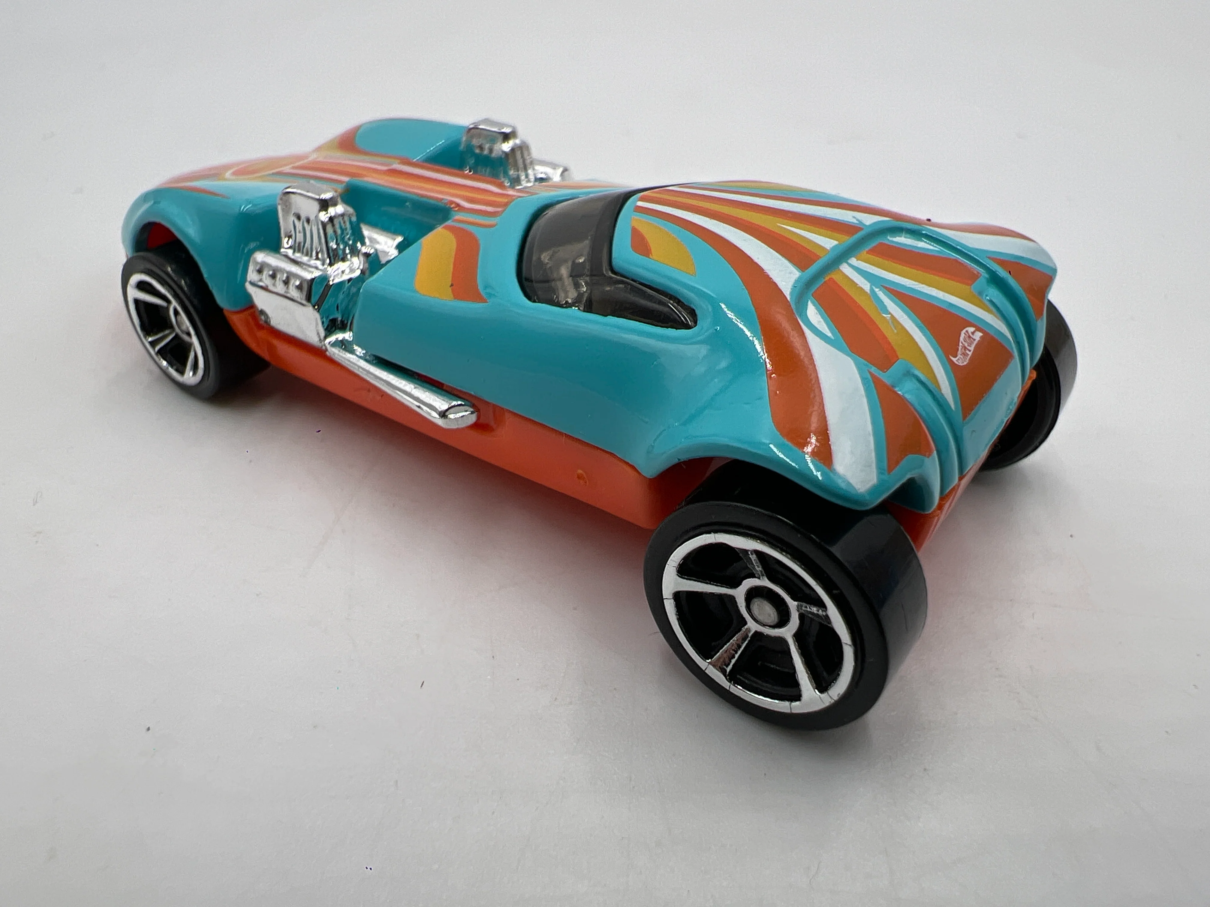 2020 Hot Wheels Mystery Models Series 2 #5 Twin Mill Light Blue - Image 3