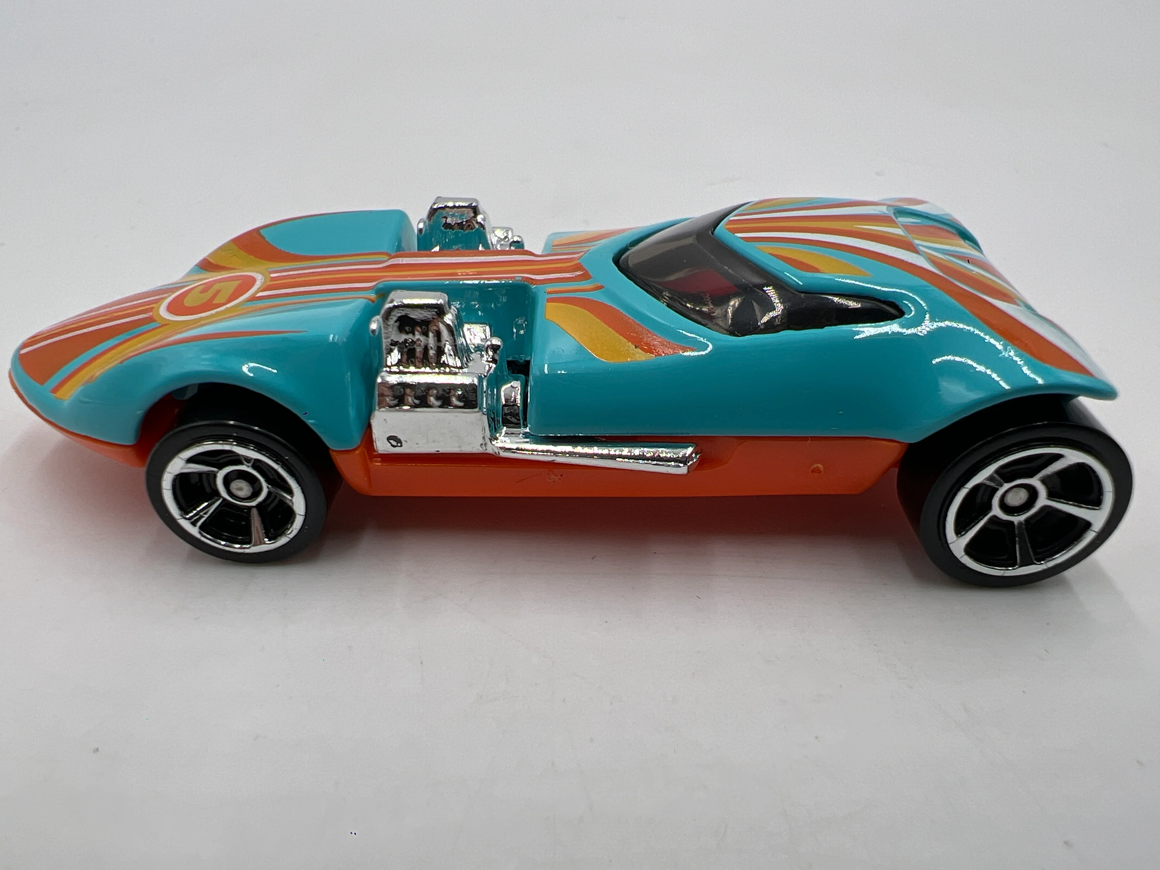 2020 Hot Wheels Mystery Models Series 2 #5 Twin Mill Light Blue - Image 5