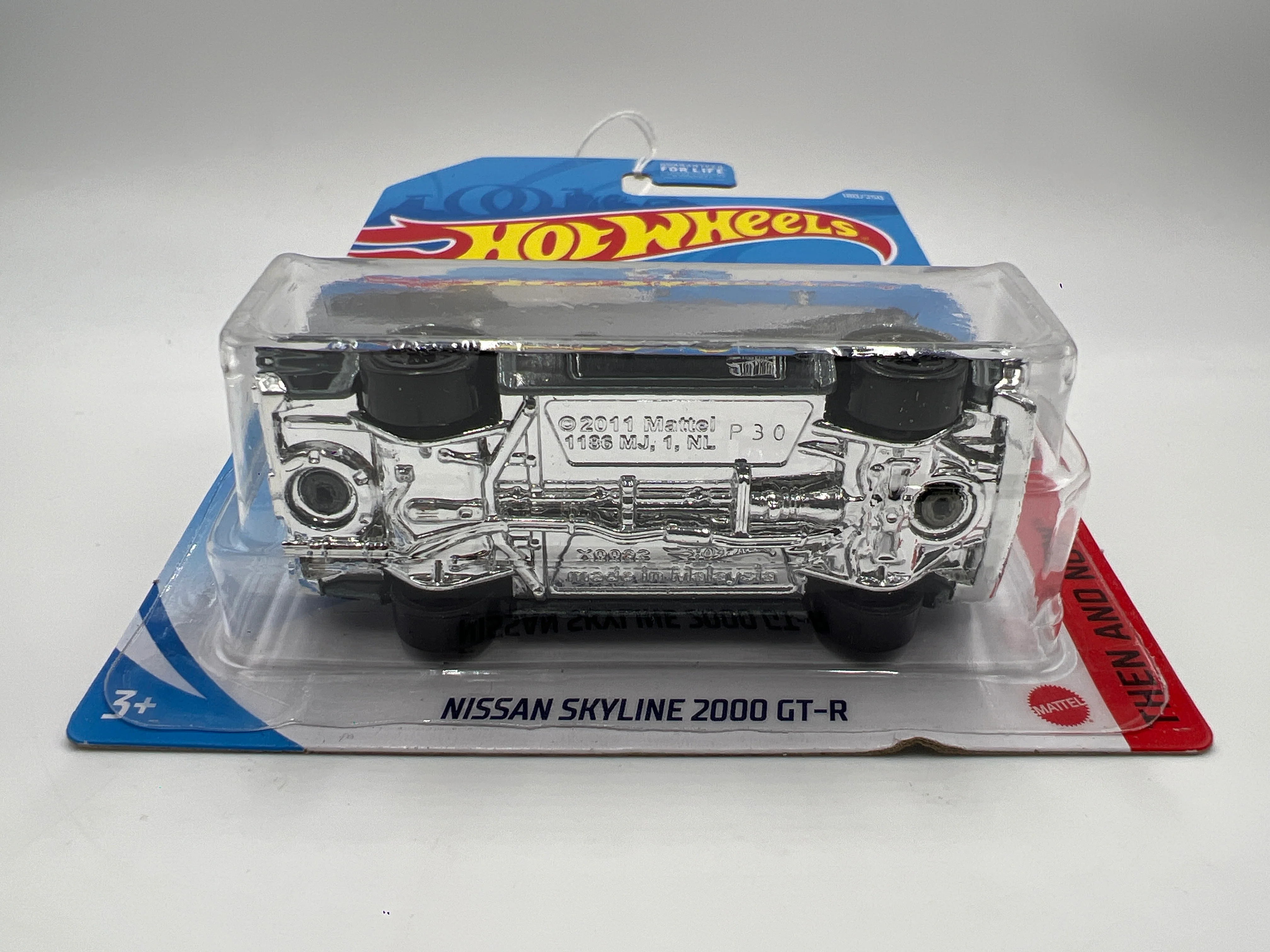 2021 Hot Wheels Then And Now #180 Nissan Skyline 2000 GT-R Gray 82D - Image 5
