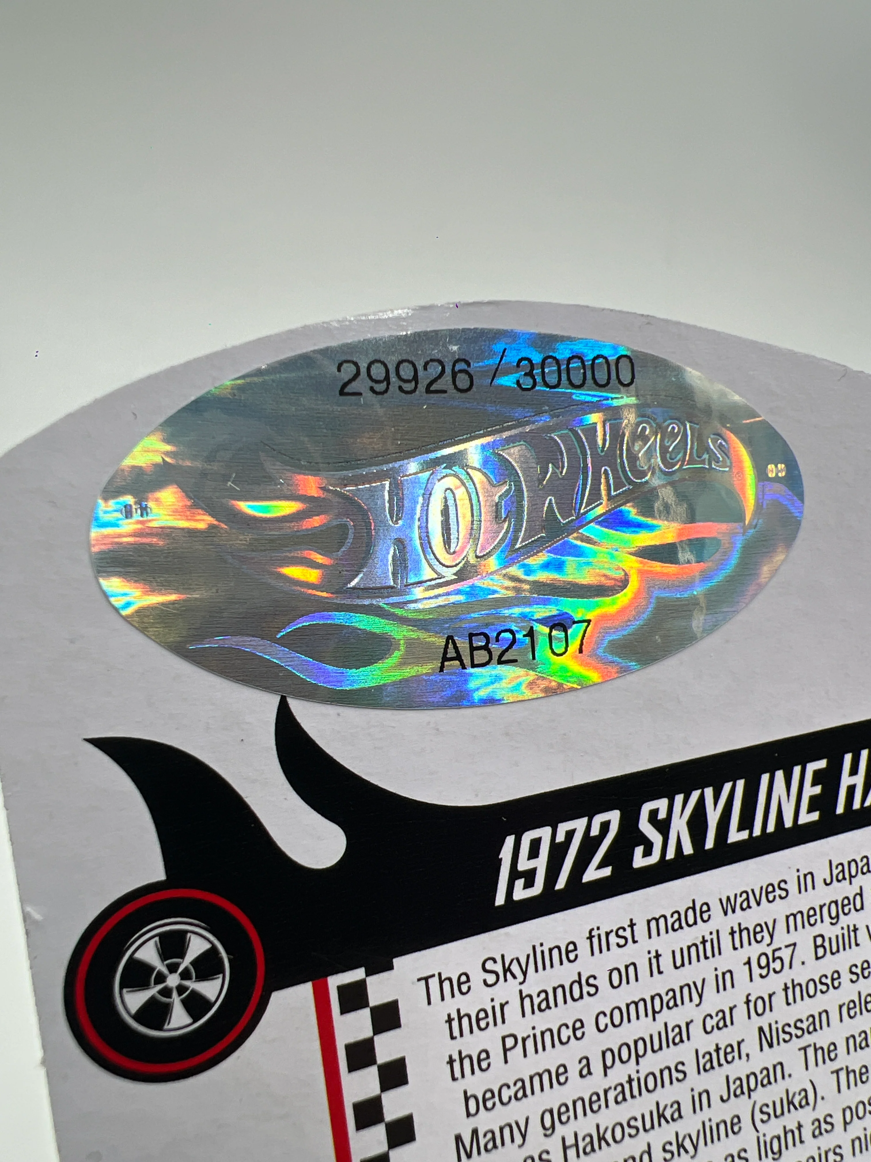 2021 Hot Wheels RLC #29926/30000 1972 Skyline H/T 2000GT-R Chrome W/Protector - Image 8