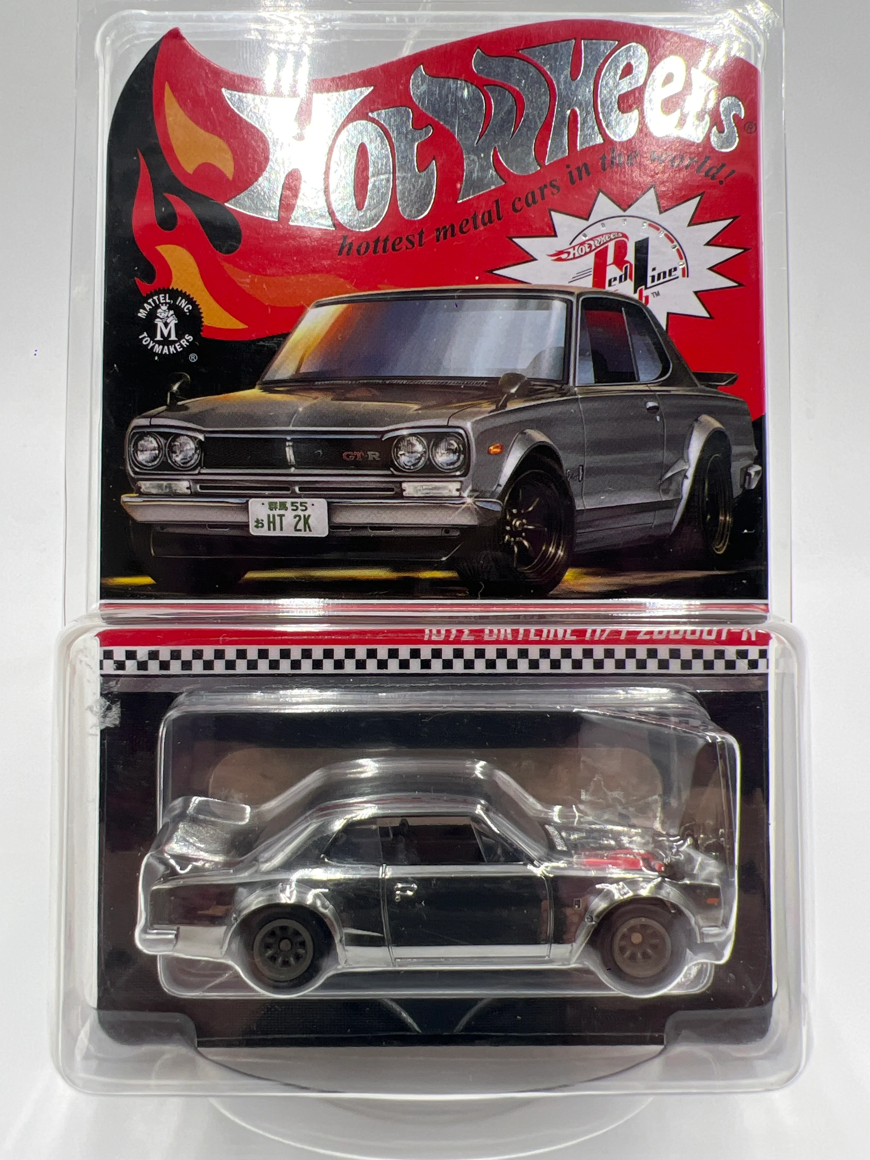 2021 Hot Wheels RLC #29926/30000 1972 Skyline H/T 2000GT-R Chrome W/Protector - Image 9