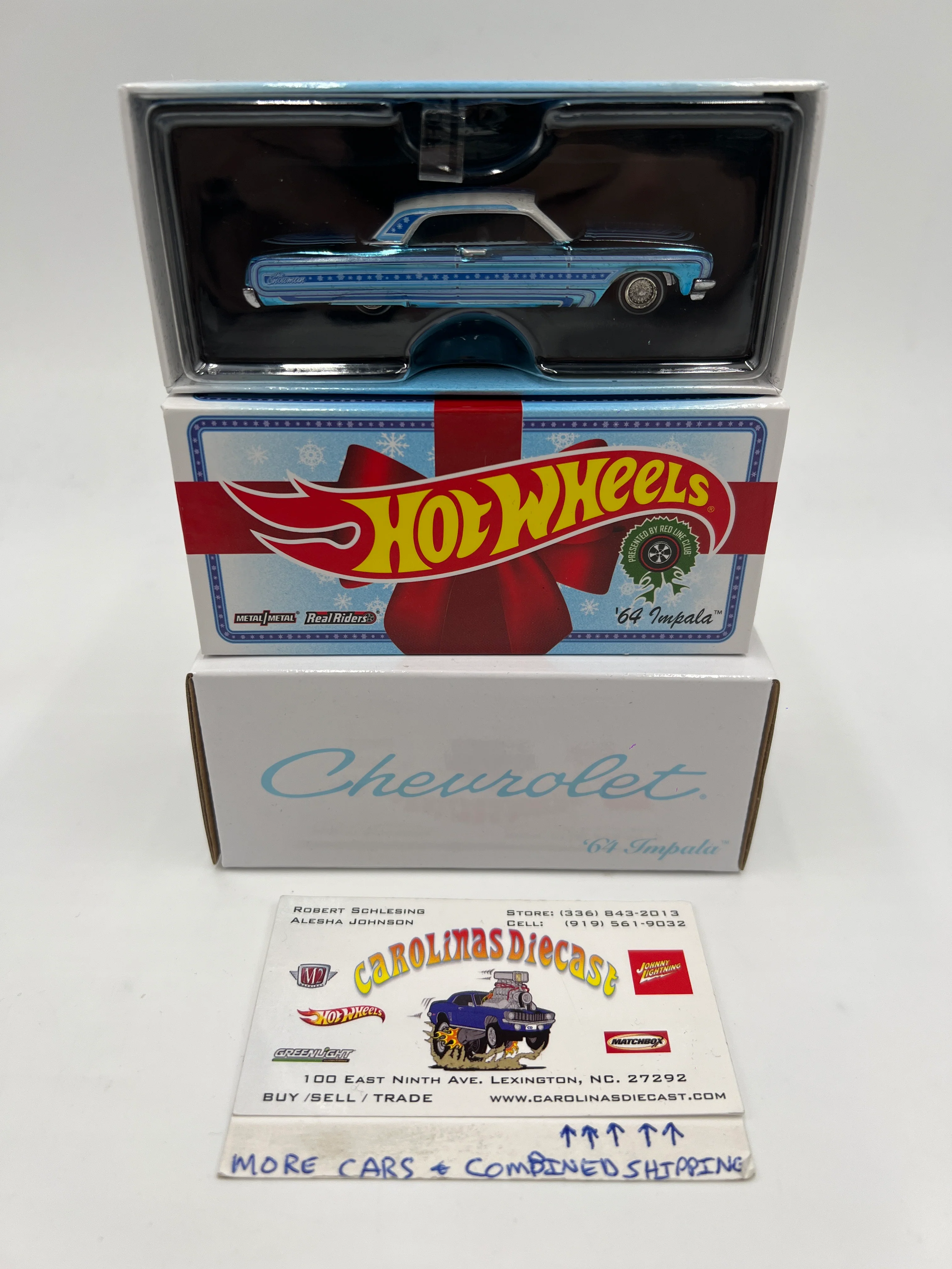 Hot Wheels RLC Collectors Special Edition Lowrider 64 Impala Snowman Blue #6622/30000