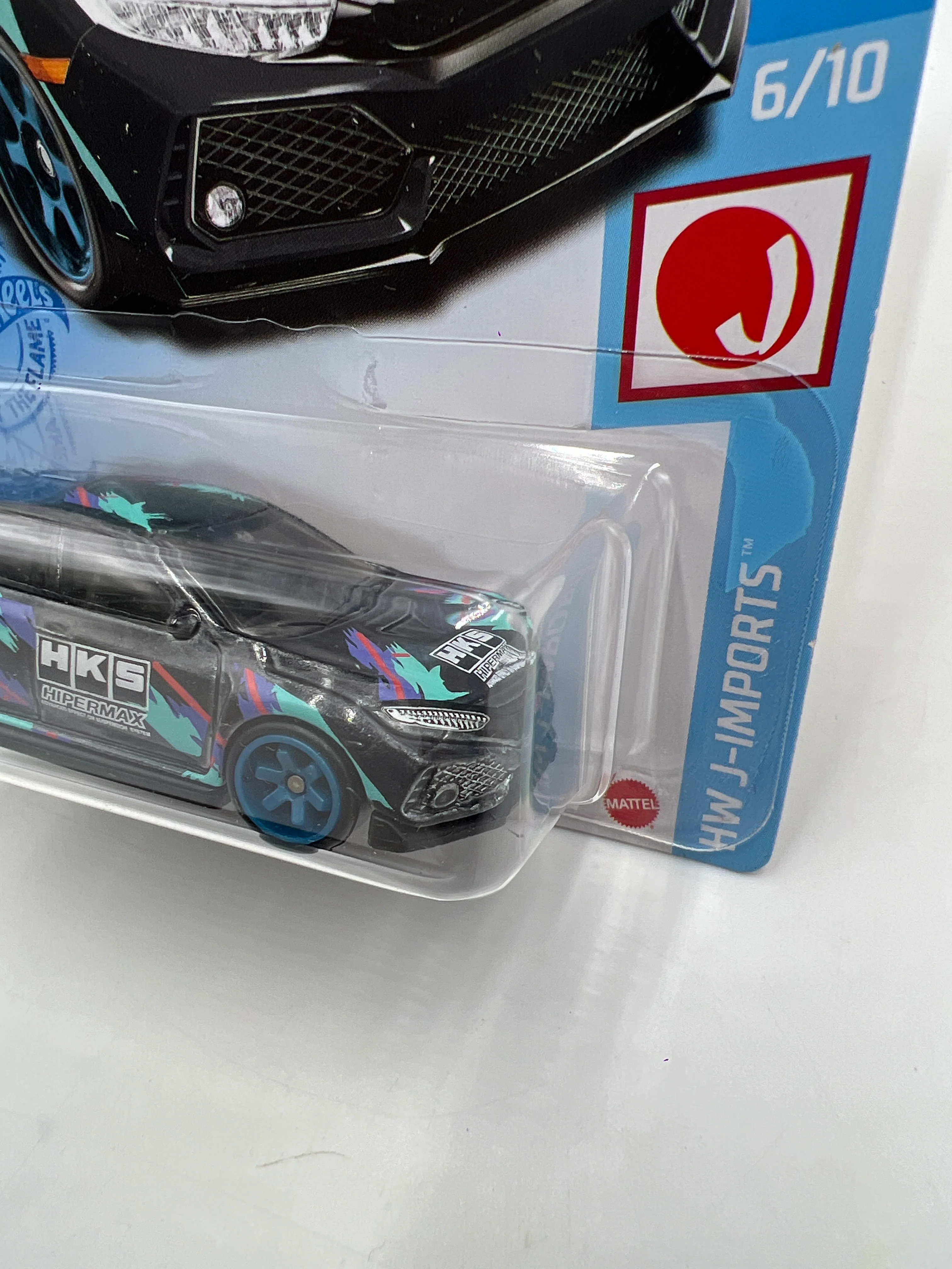 2021 Hot Wheels Super Treasure Hunt 2018 Honda Civic Type R W/Protector - Image 4