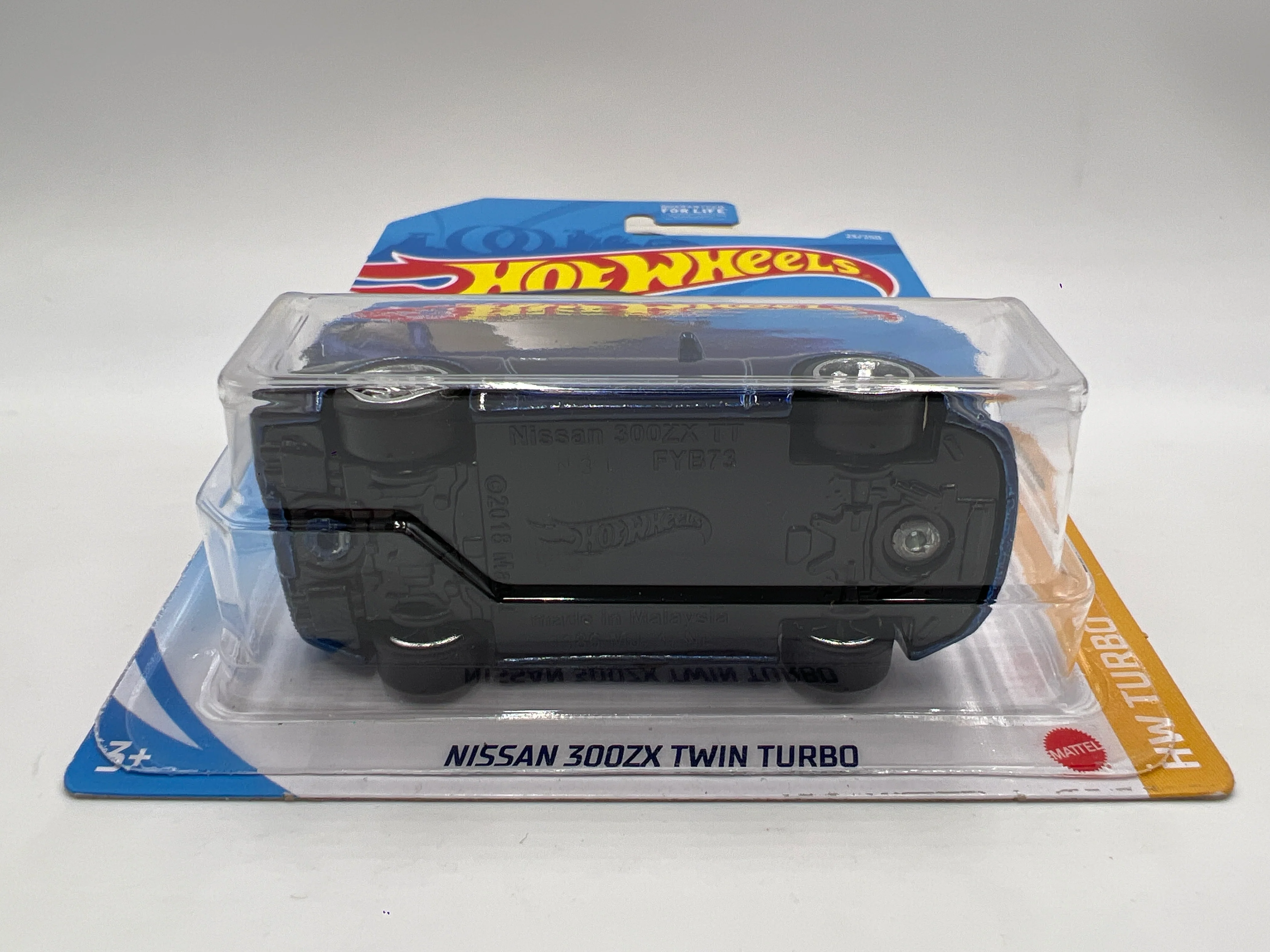 2021 Hot Wheels Super Treasure Hunt #23 Nissan 300ZX Twin Turbo Blue W/Protector - Image 5