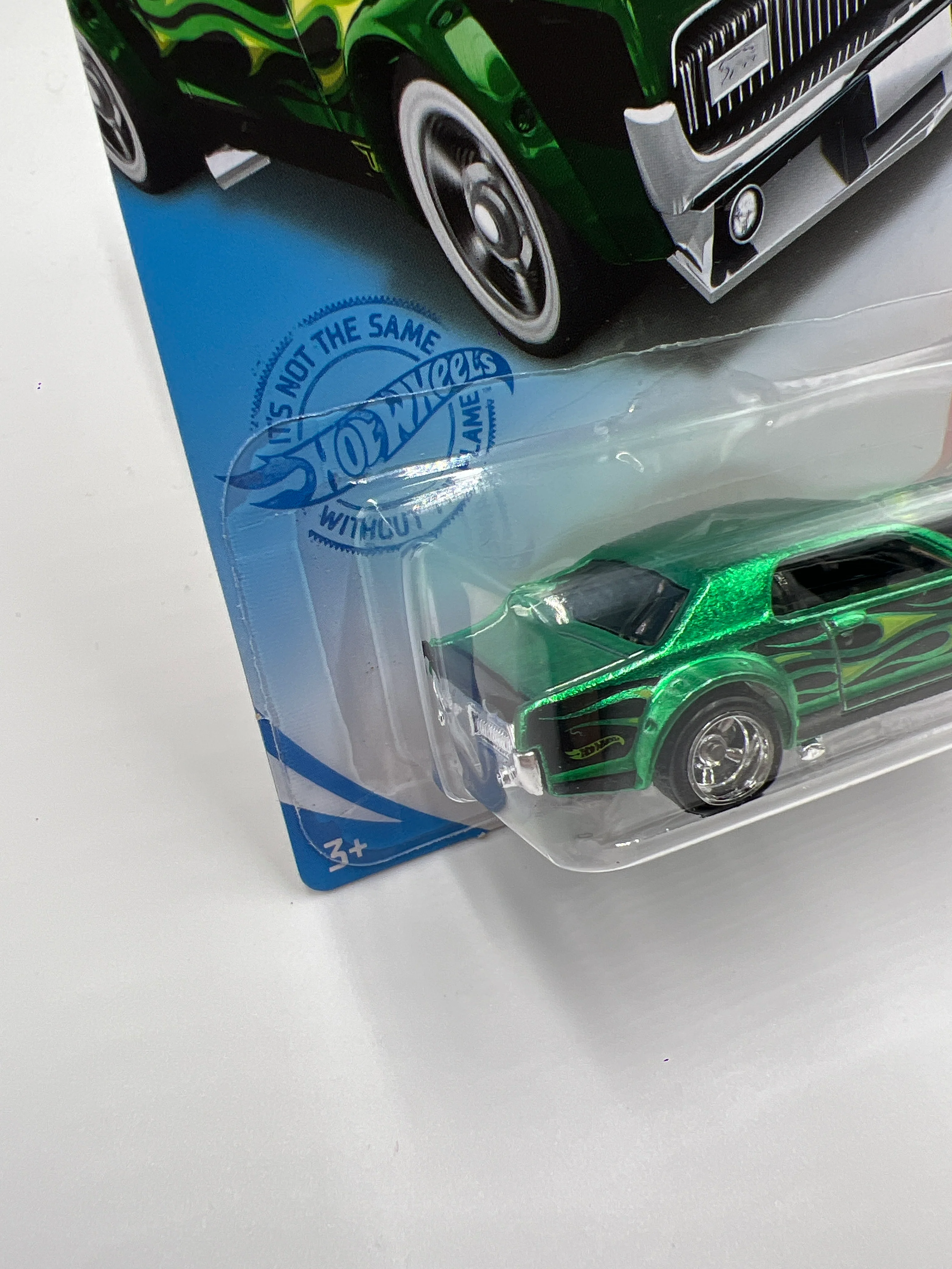 2021 Hot Wheels Super Treasure Hunt #207 68 Mercury Cougar Green W/Protector - Image 5