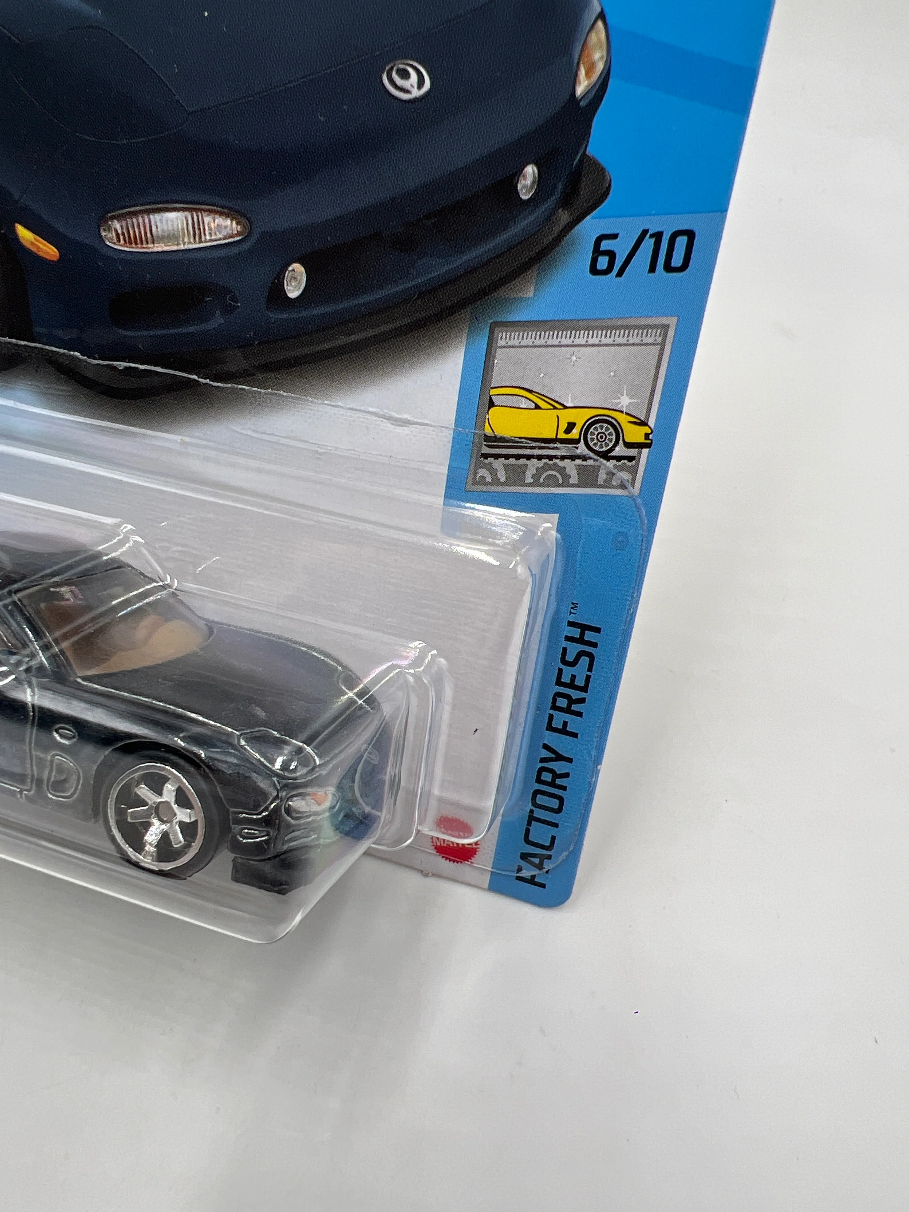2021 Hot Wheels Super Treasure Hunt #88 95 Mazda RX-7 Black W/Protector - Image 3