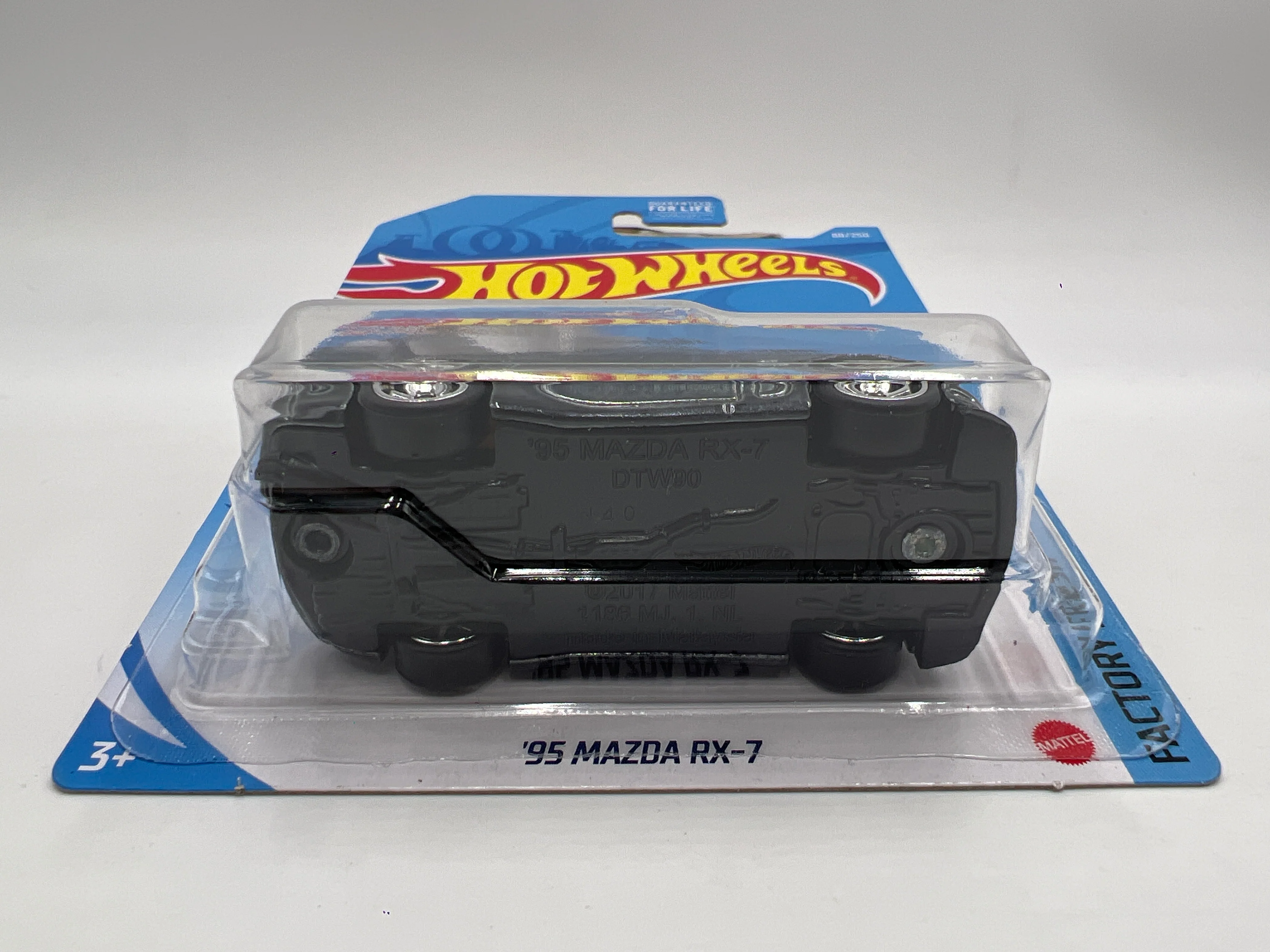 2021 Hot Wheels Super Treasure Hunt #88 95 Mazda RX-7 Black W/Protector - Image 5