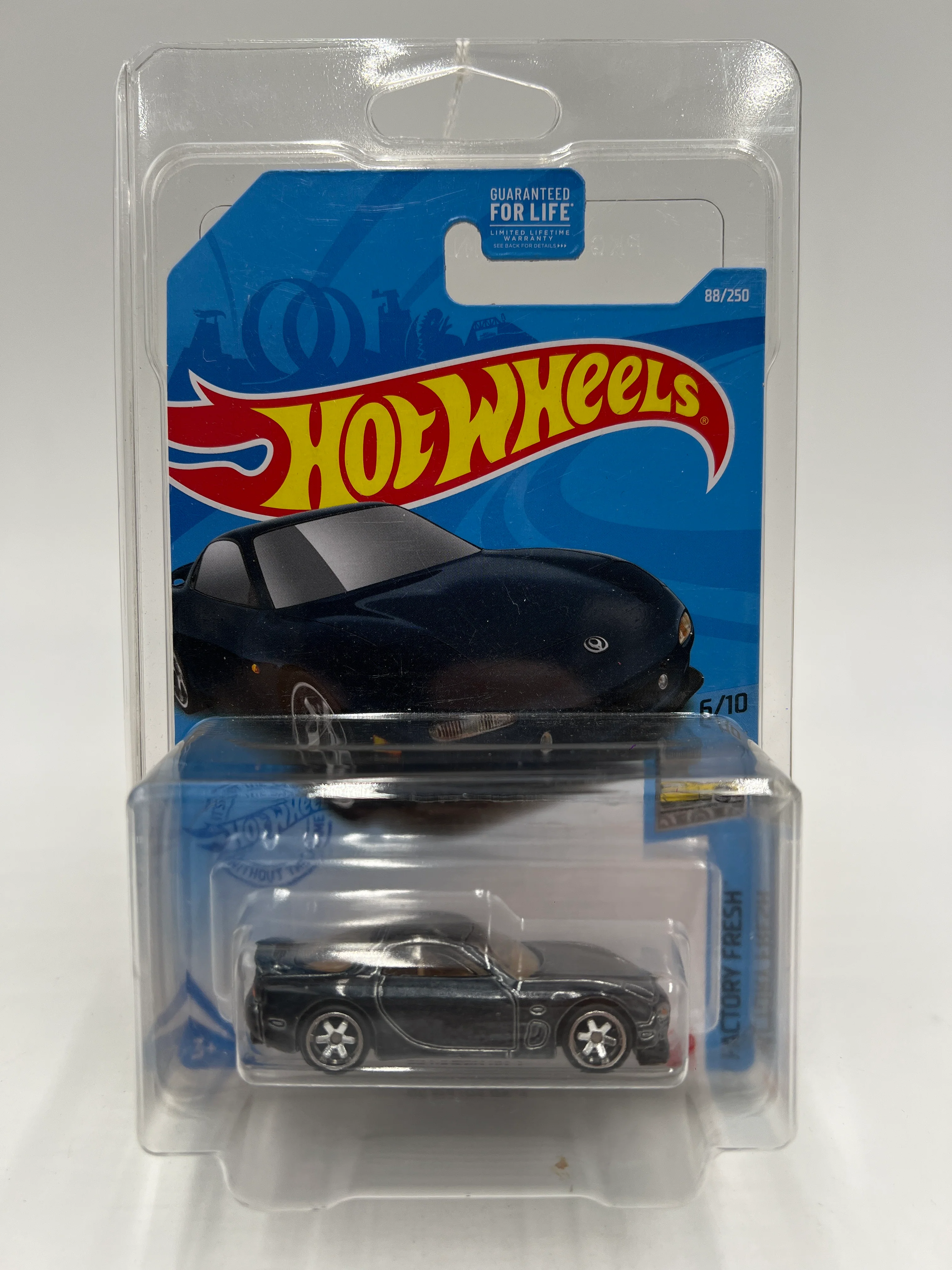 2021 Hot Wheels Super Treasure Hunt #88 95 Mazda RX-7 Black W/Protector - Image 7