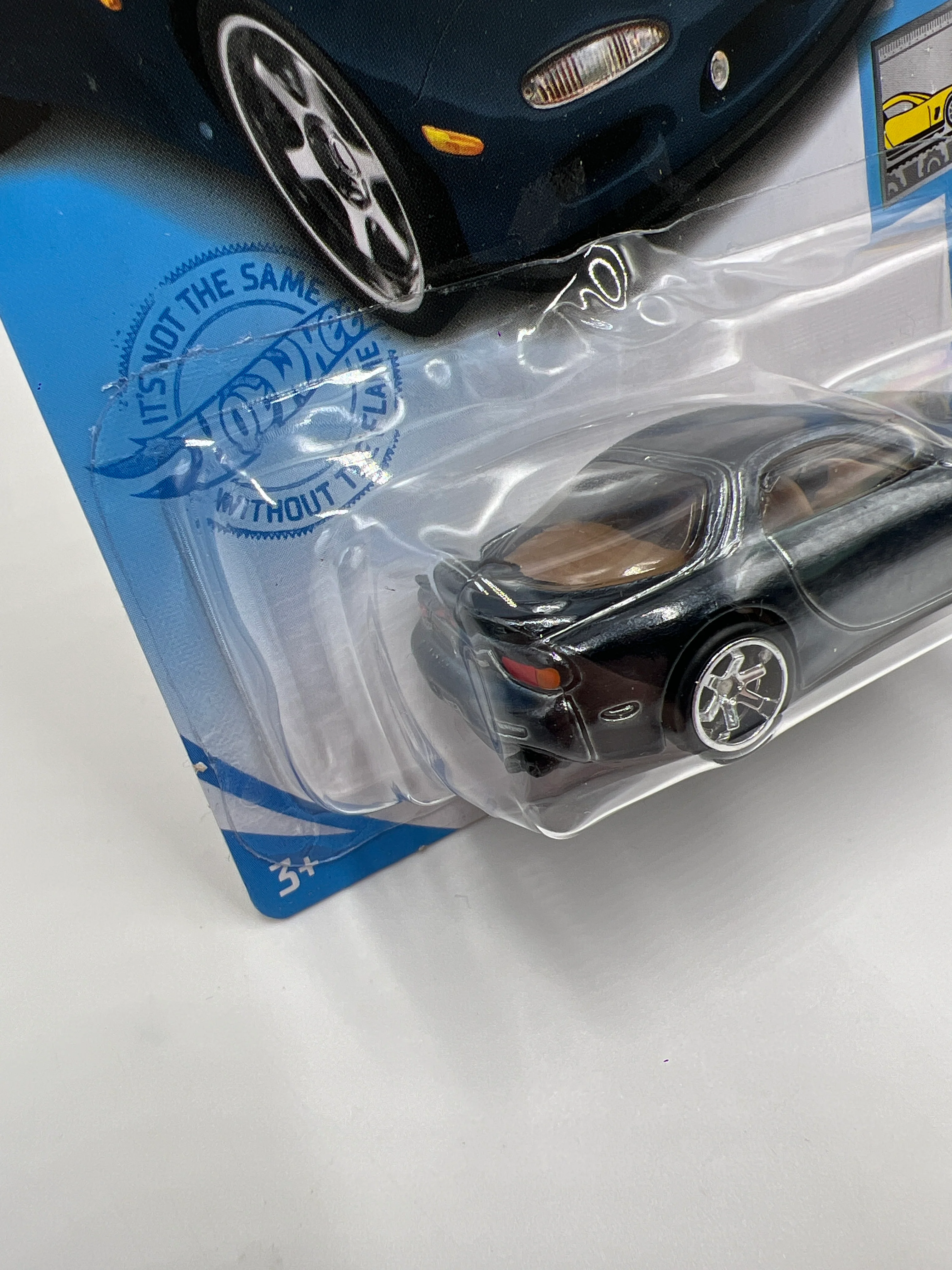 2021 Hot Wheels Super Treasure Hunt #88 95 Mazda RX-7 Black W/Protector - Image 5