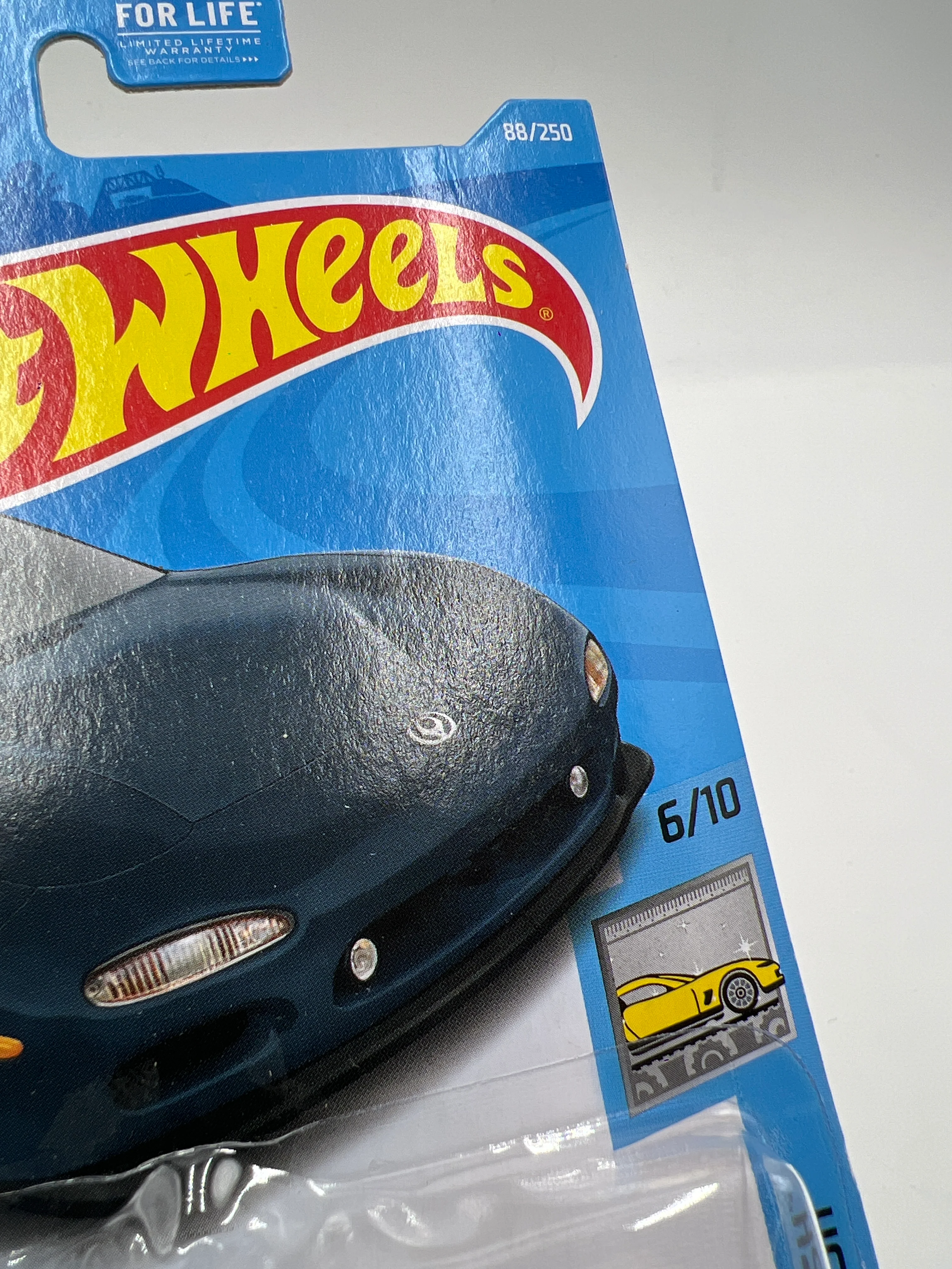 2021 Hot Wheels Super Treasure Hunt #88 95 Mazda RX-7 Black W/Protector - Image 7
