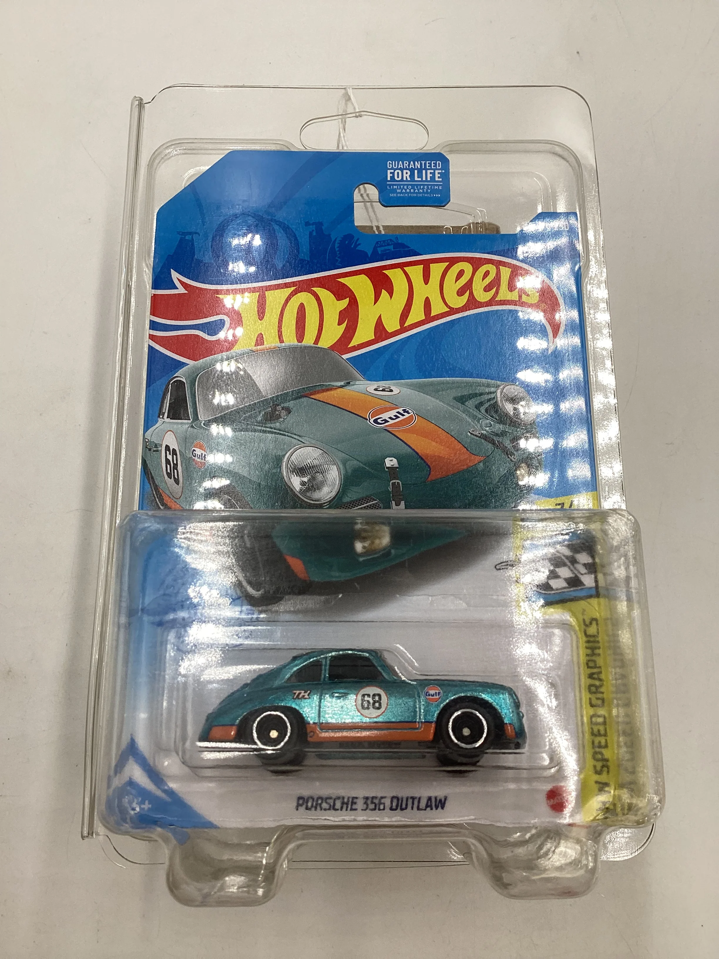 2021 Hot wheels Super treasure hunt #171 Porsche 356 Outlaw W/ Protector - Image 8