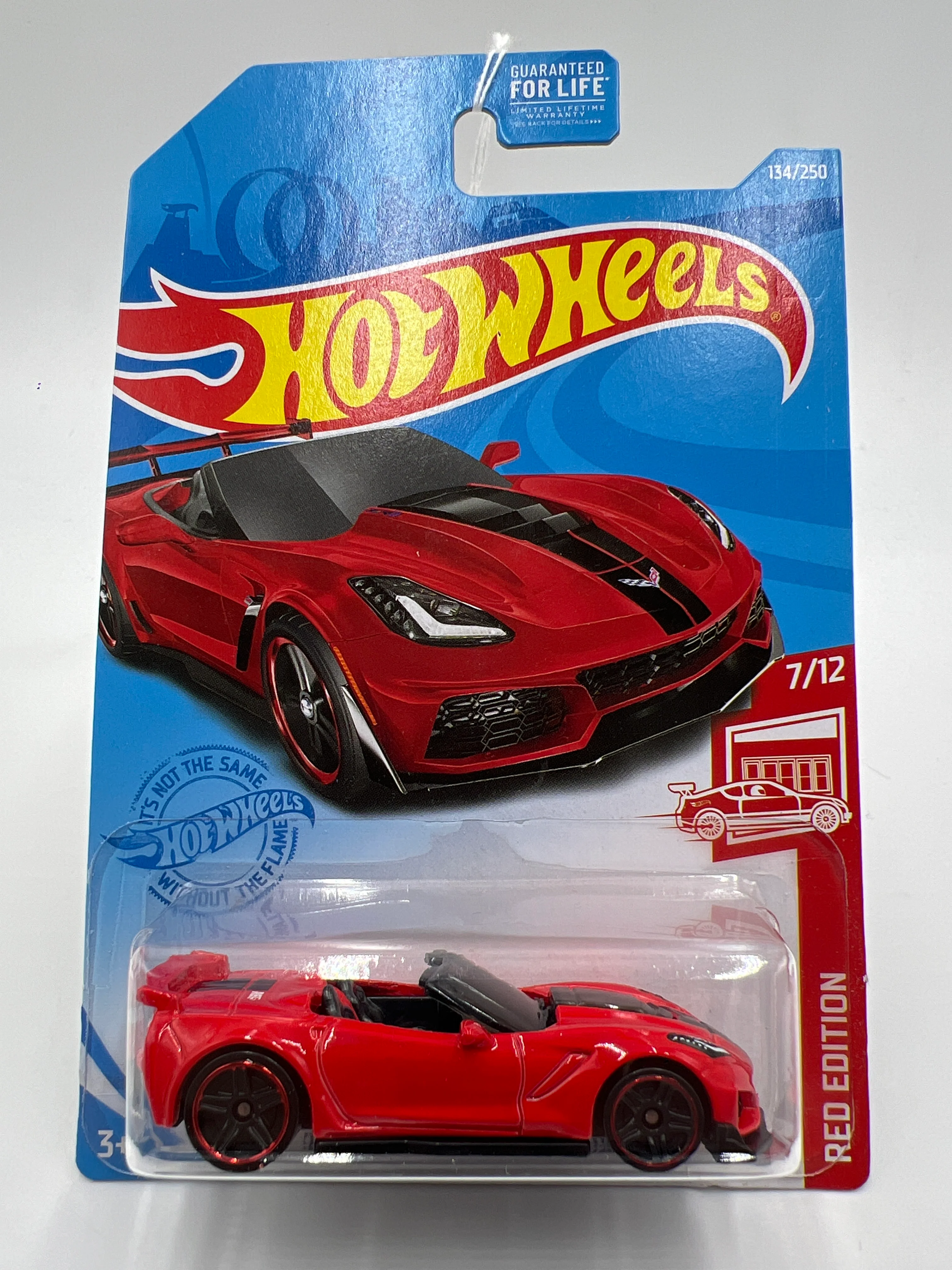 2021 Hot Wheels Target Exclusive Red Edition #134 19 Corvette ZR1 Convertible Red 146C - Image 2