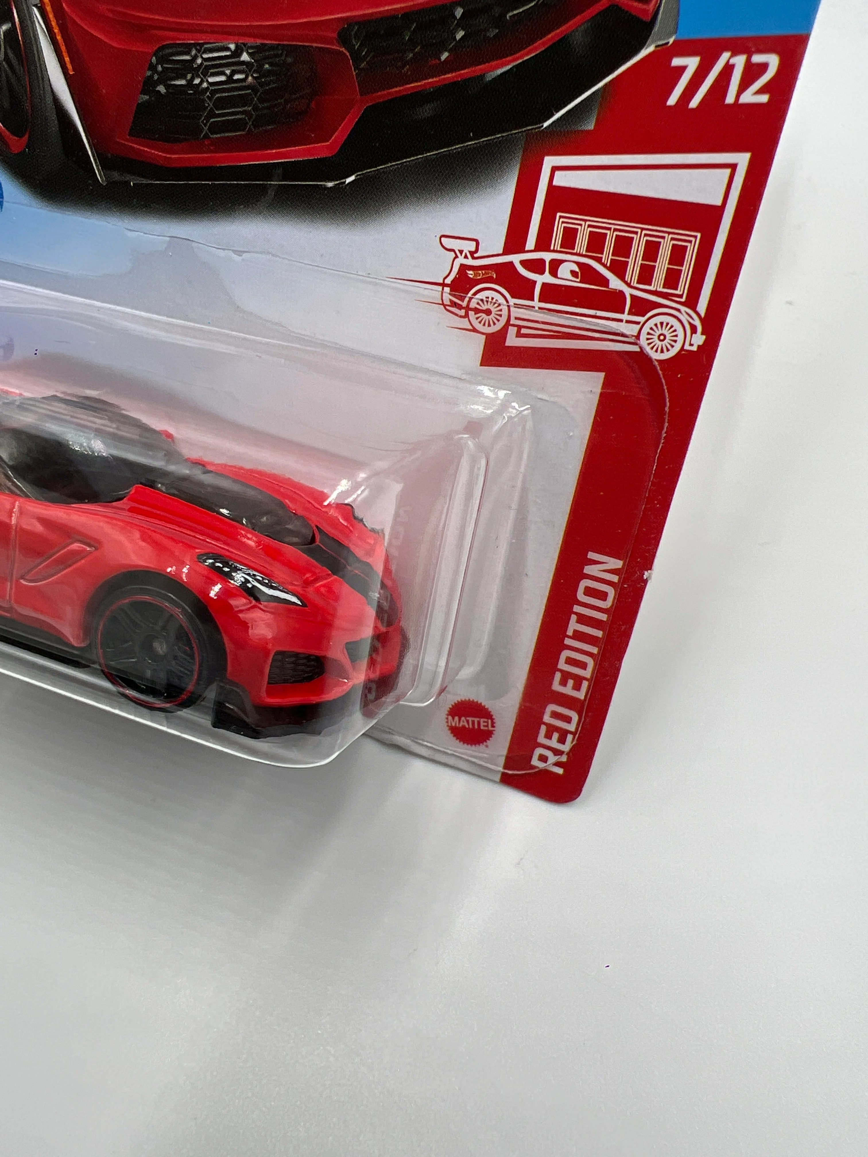 2021 Hot Wheels Target Exclusive Red Edition #134 19 Corvette ZR1 Convertible Red 146C - Image 4