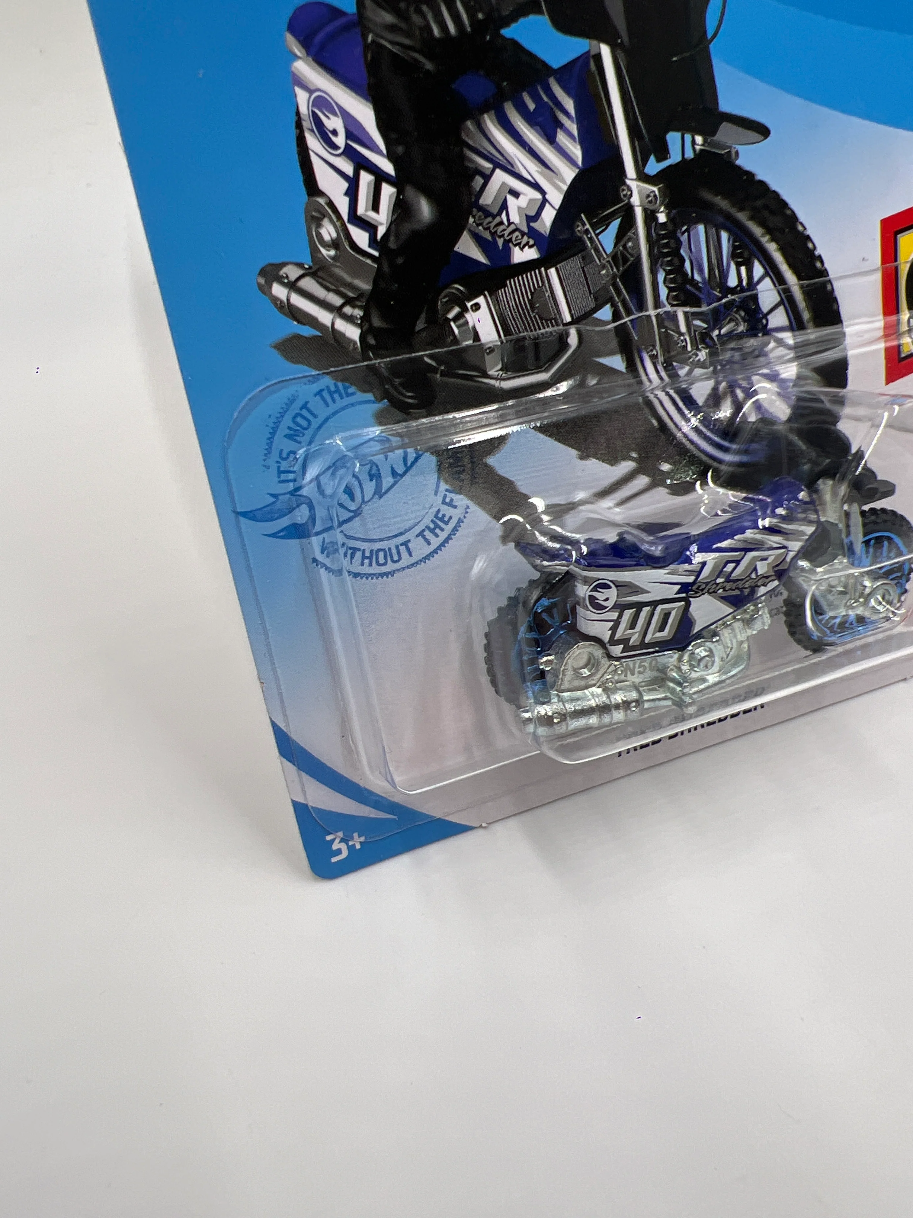 2021 Hot Wheels Treasure Hunt #136 Tred Shredder Blue 282G - Image 4