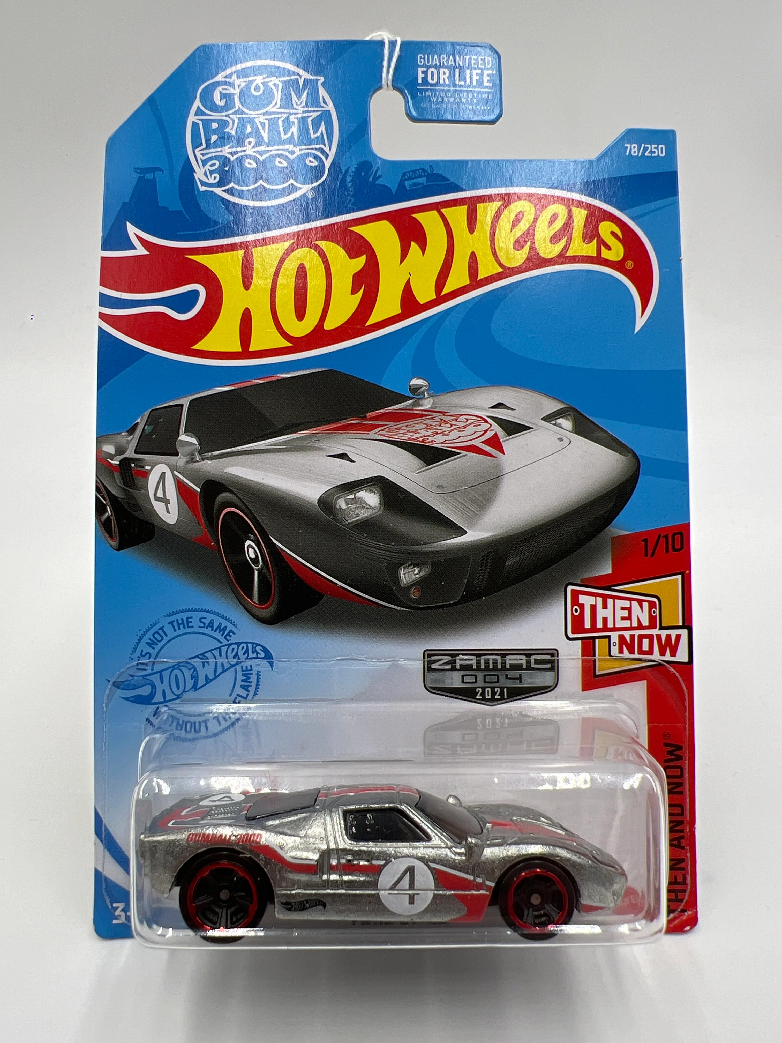 2021 Hot Wheels Walmart Exclusive Zamac 4 #78 Ford GT-40 Gumball 3000 144E