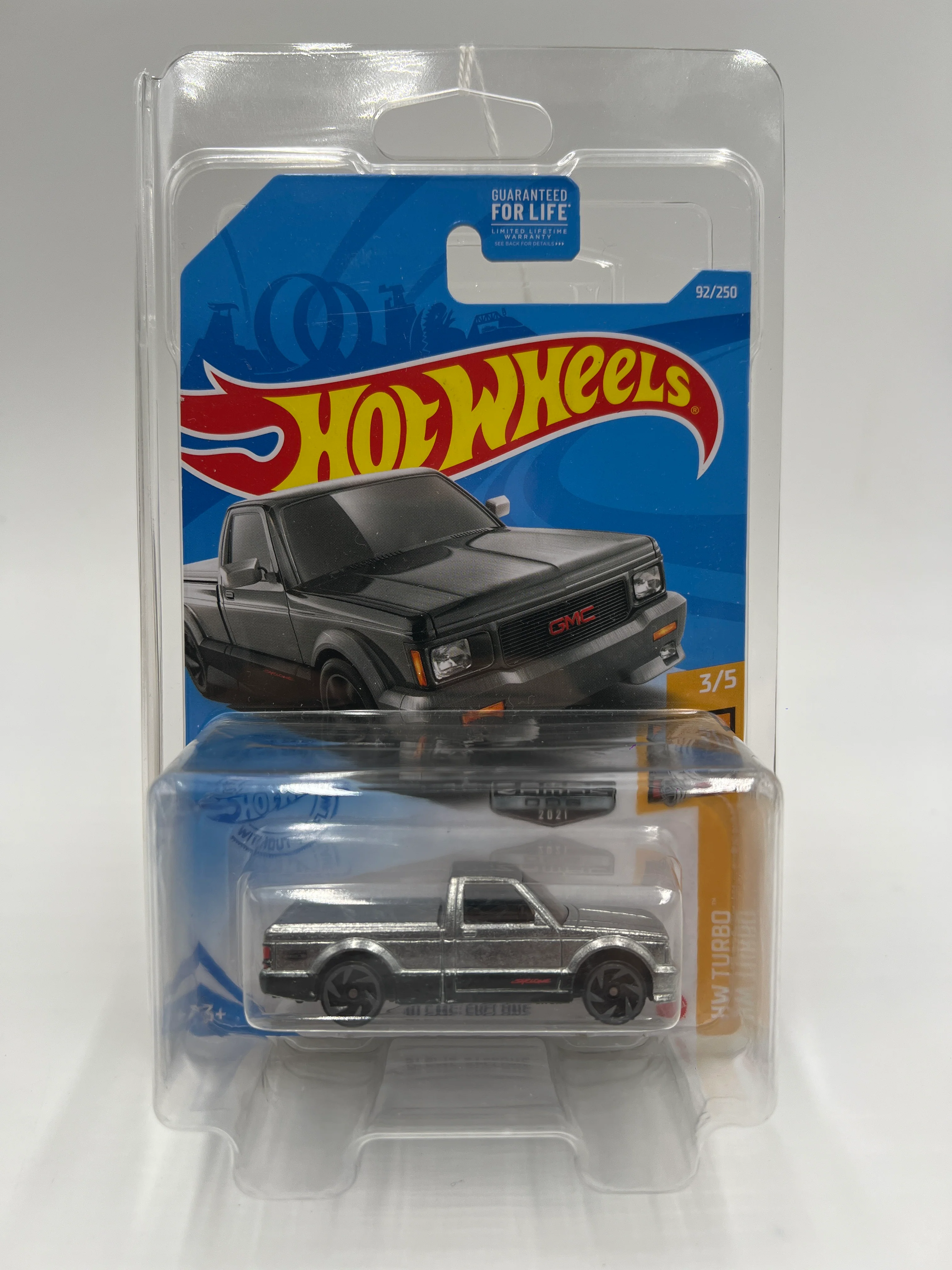 2021 Hot Wheels Walmart Exclusive Zamac 6 #92 91 GMC Syclone W/Protector - Image 7