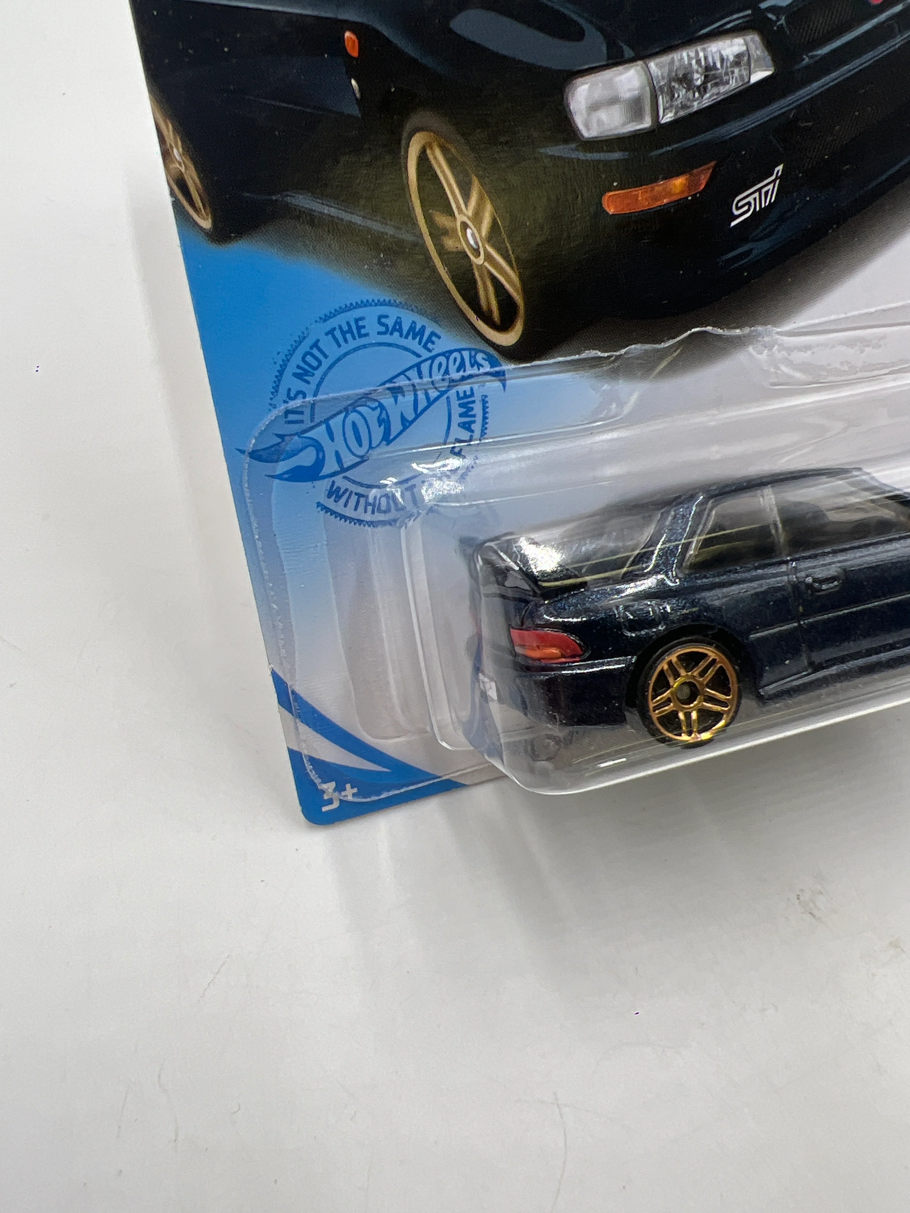 2021 HW J-Imports #124 98 Subaru Impreza 22B STi Version Dark Blue 92C - Image 5